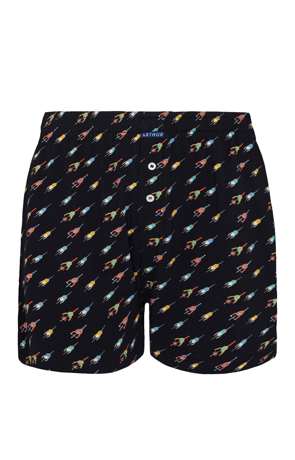 Caleçon de Nuit Homme Cycliste Noir 3