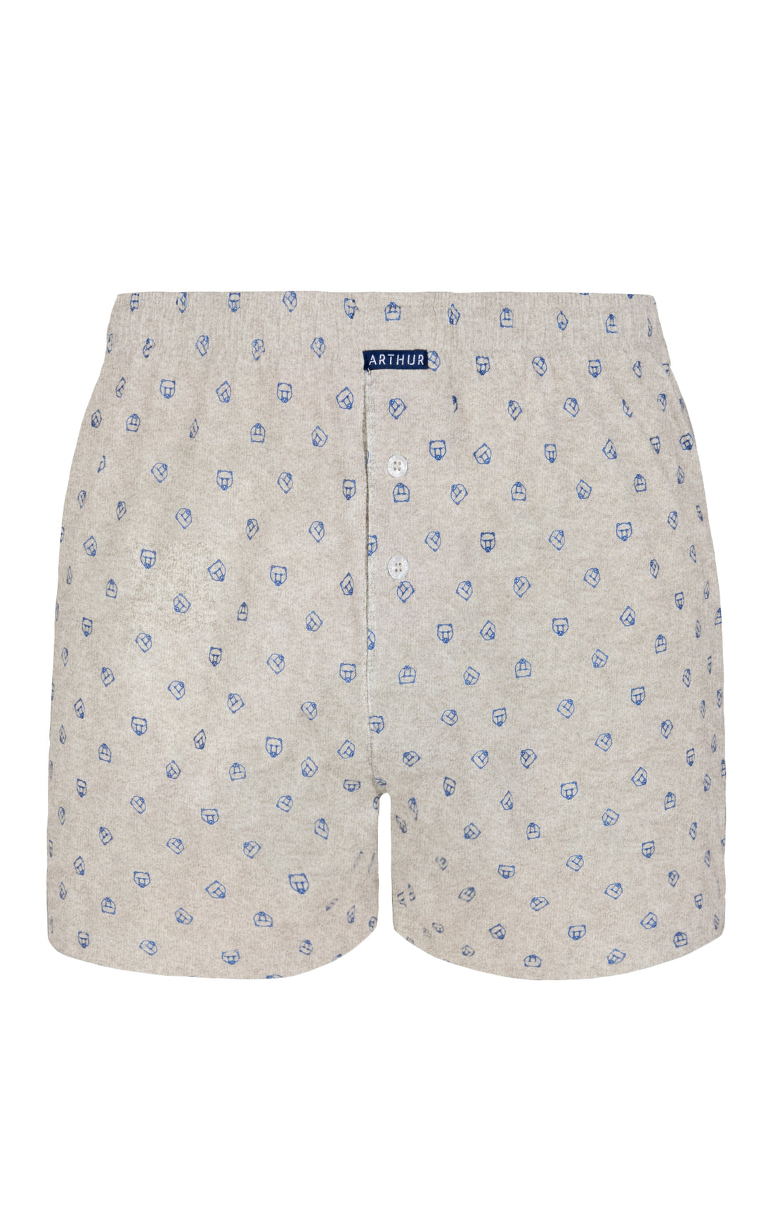 Caleçon de Nuit Homme Logo Gris 3