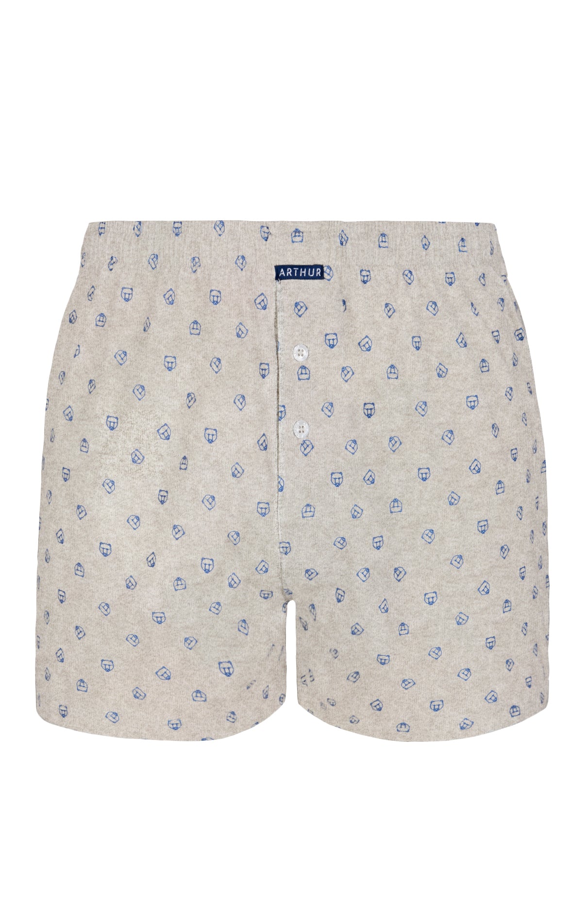 Caleçon de Nuit Homme Logo Gris 3