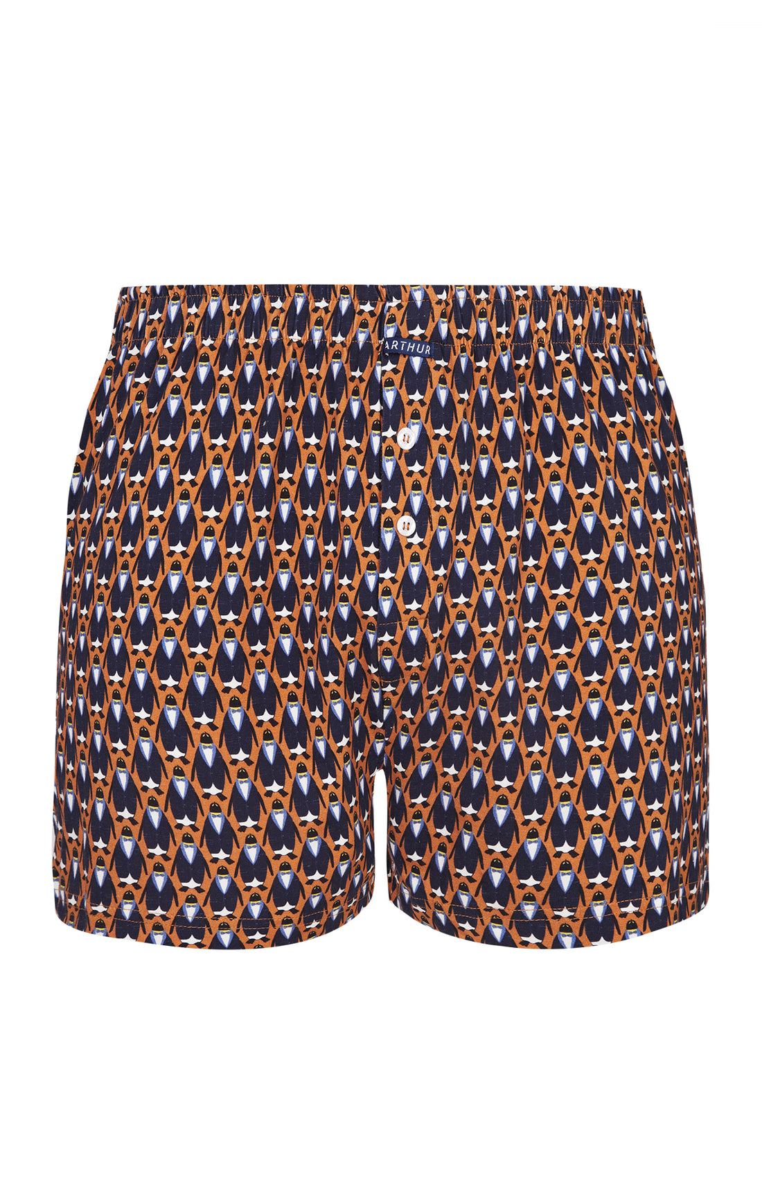 Caleçon de Nuit Homme Tenue de Soirée Orange 3