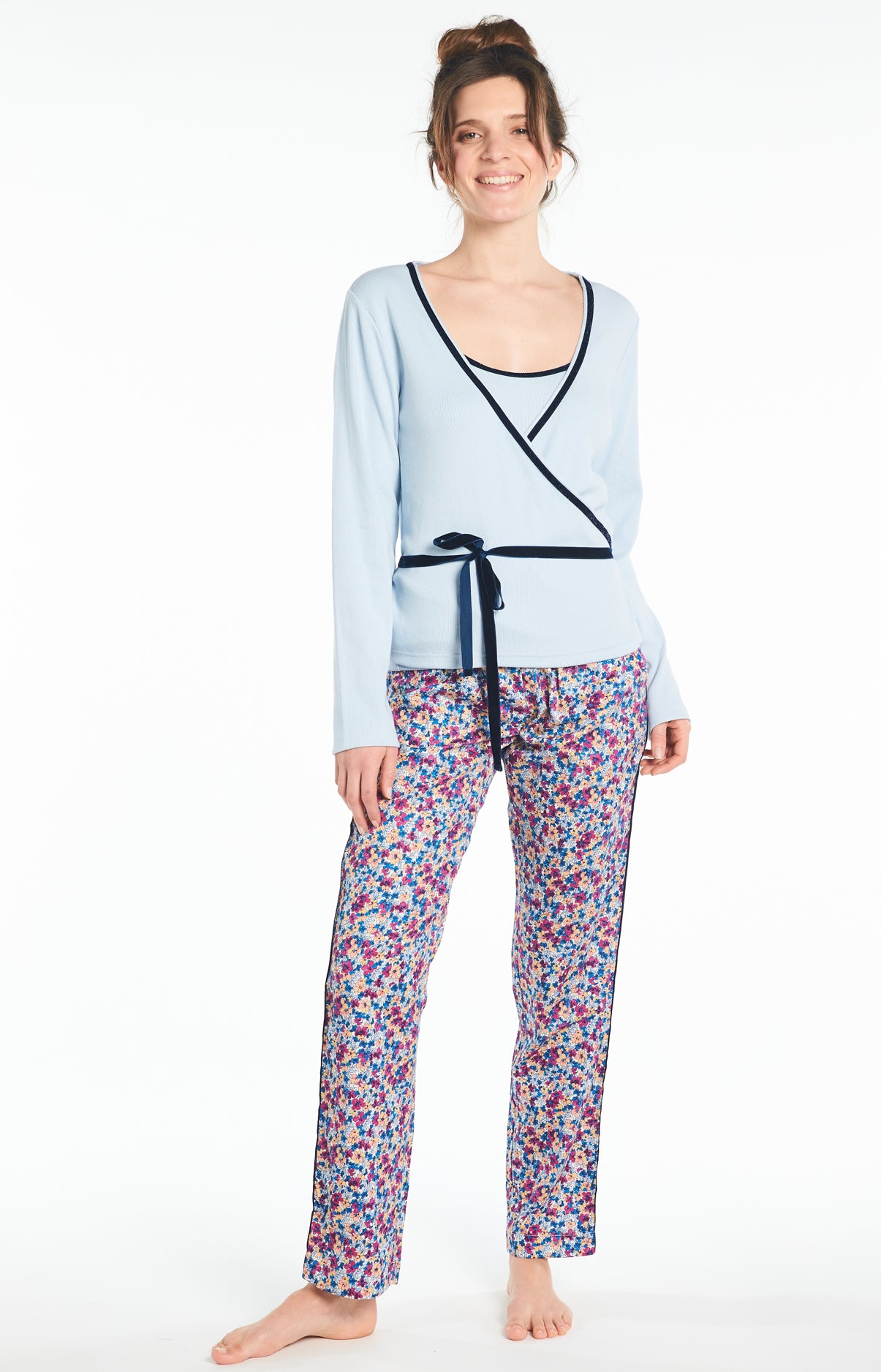 Cache Femme coeur Bleu 2