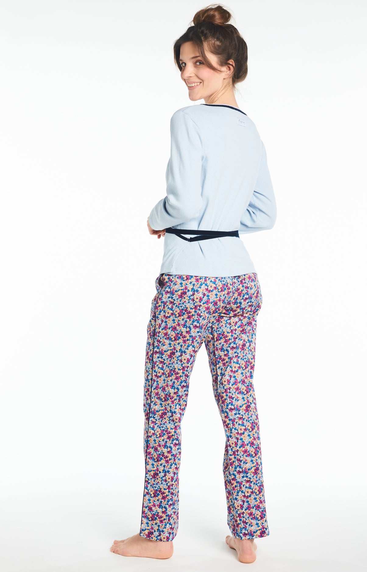 Cache Femme coeur Bleu 6