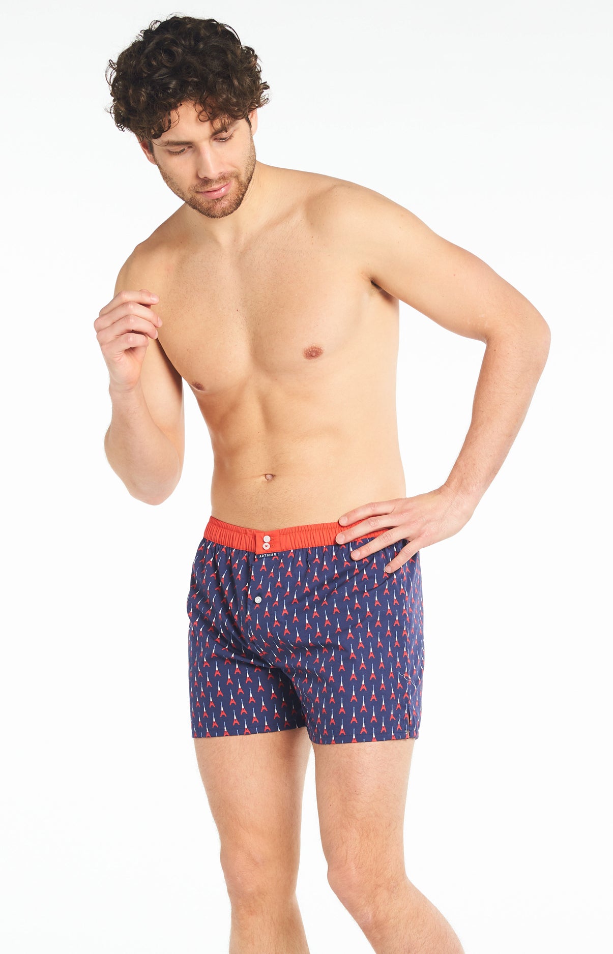 Caleçon avec suspensoir Homme Le Club n°931 Marine 4