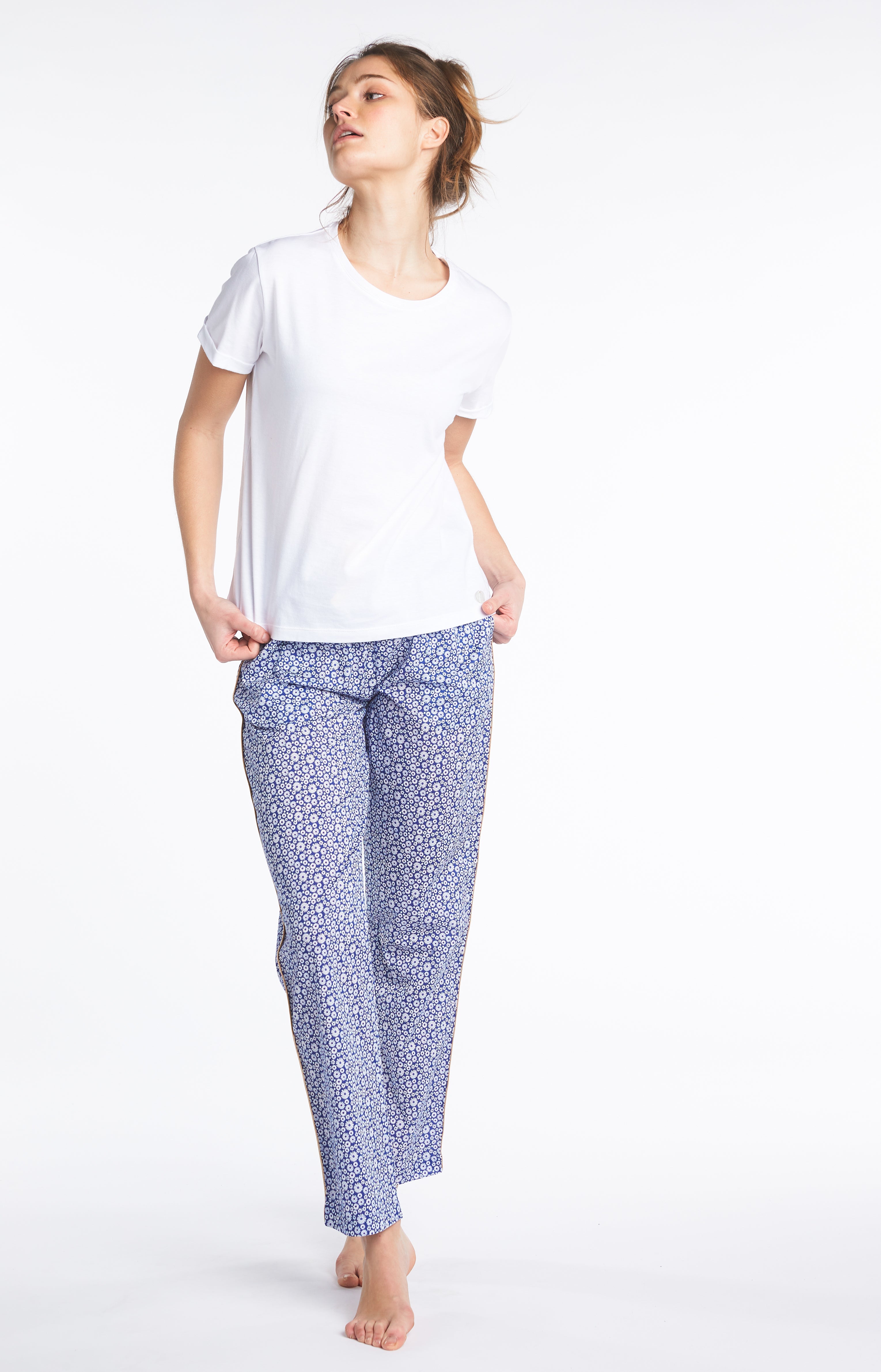 Tee-shirt uni Femme Blanc et Ivoire 19