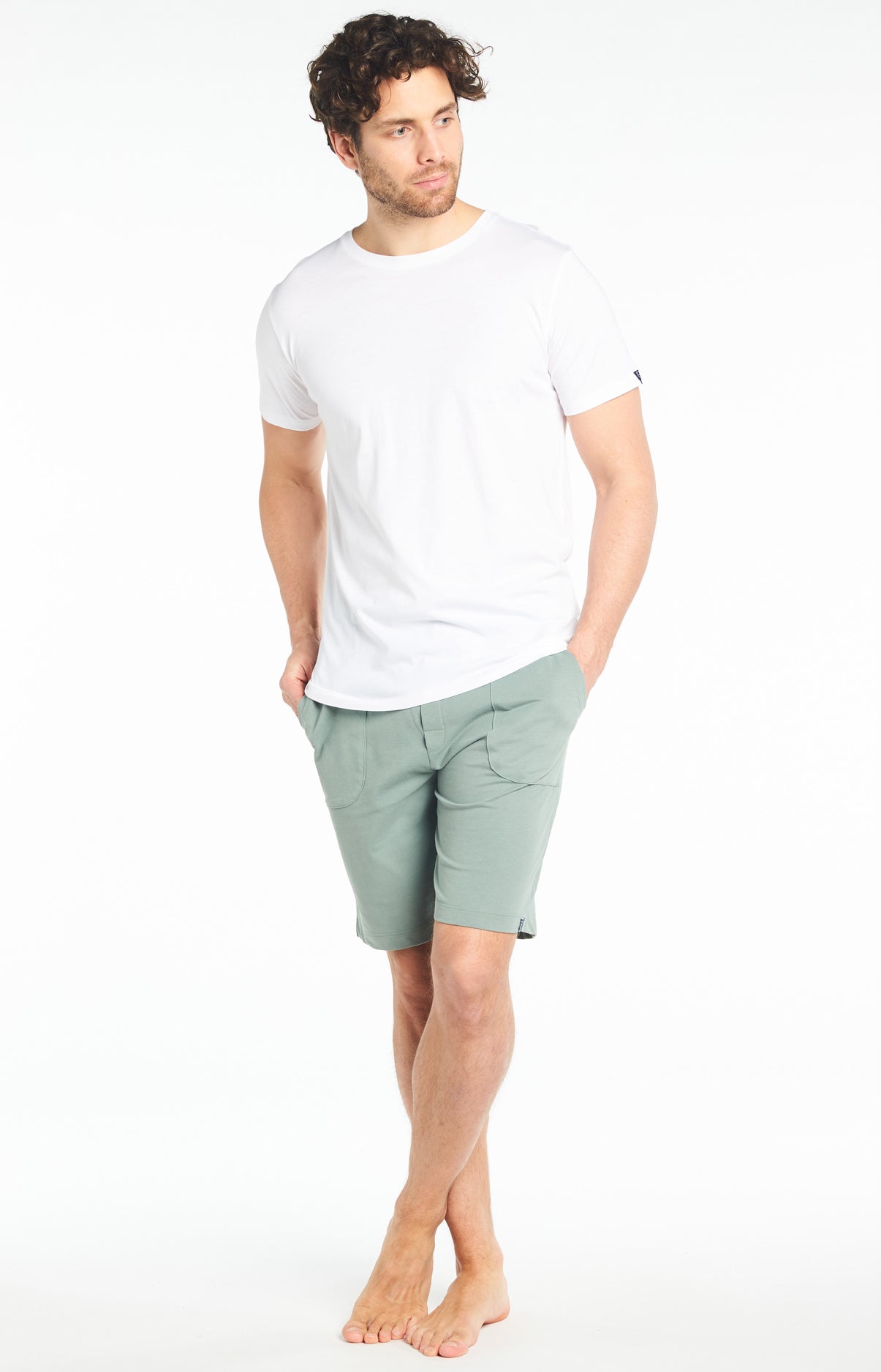 Short Homme uni Vert 8