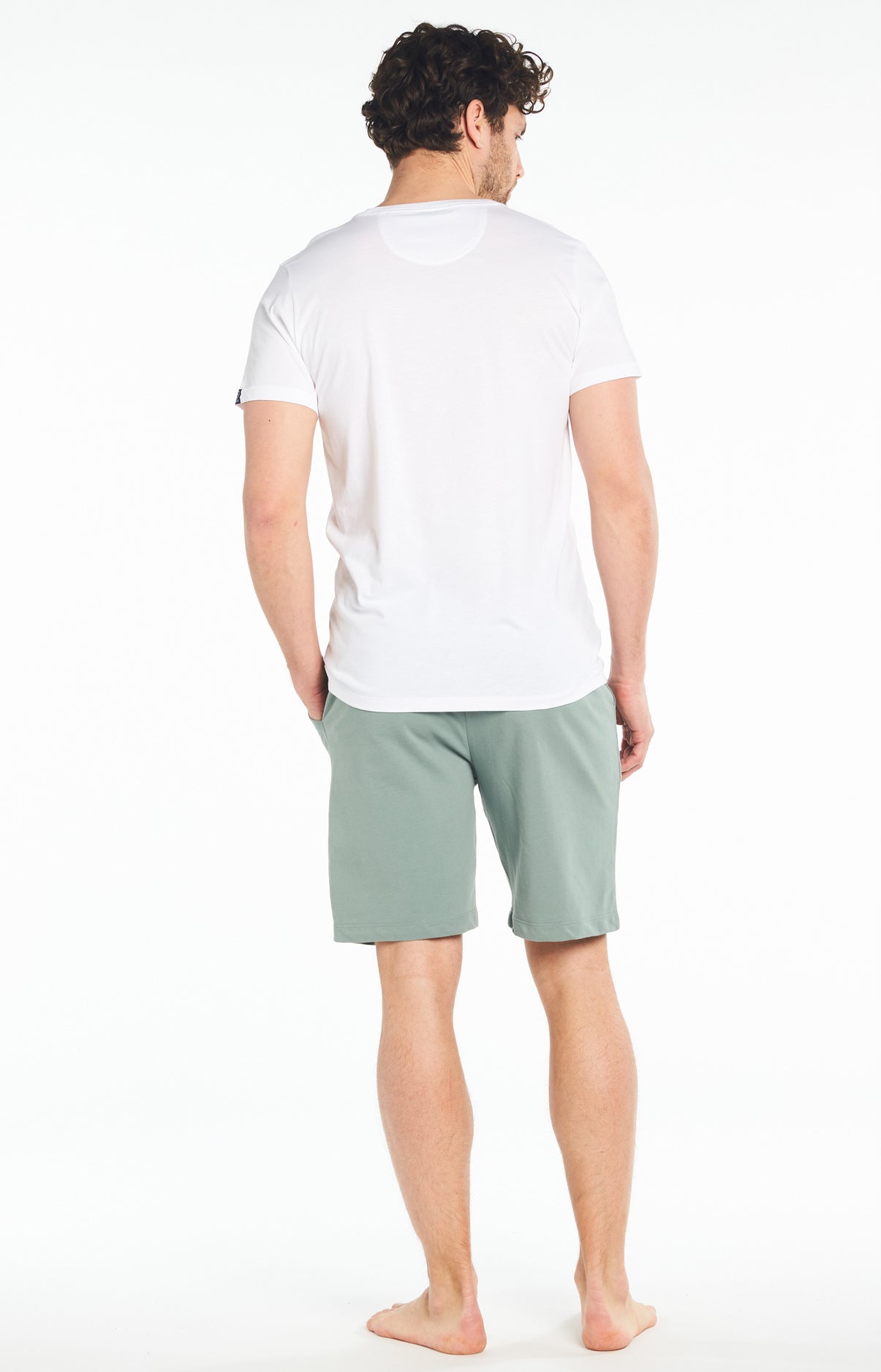 Short Homme uni Vert 9