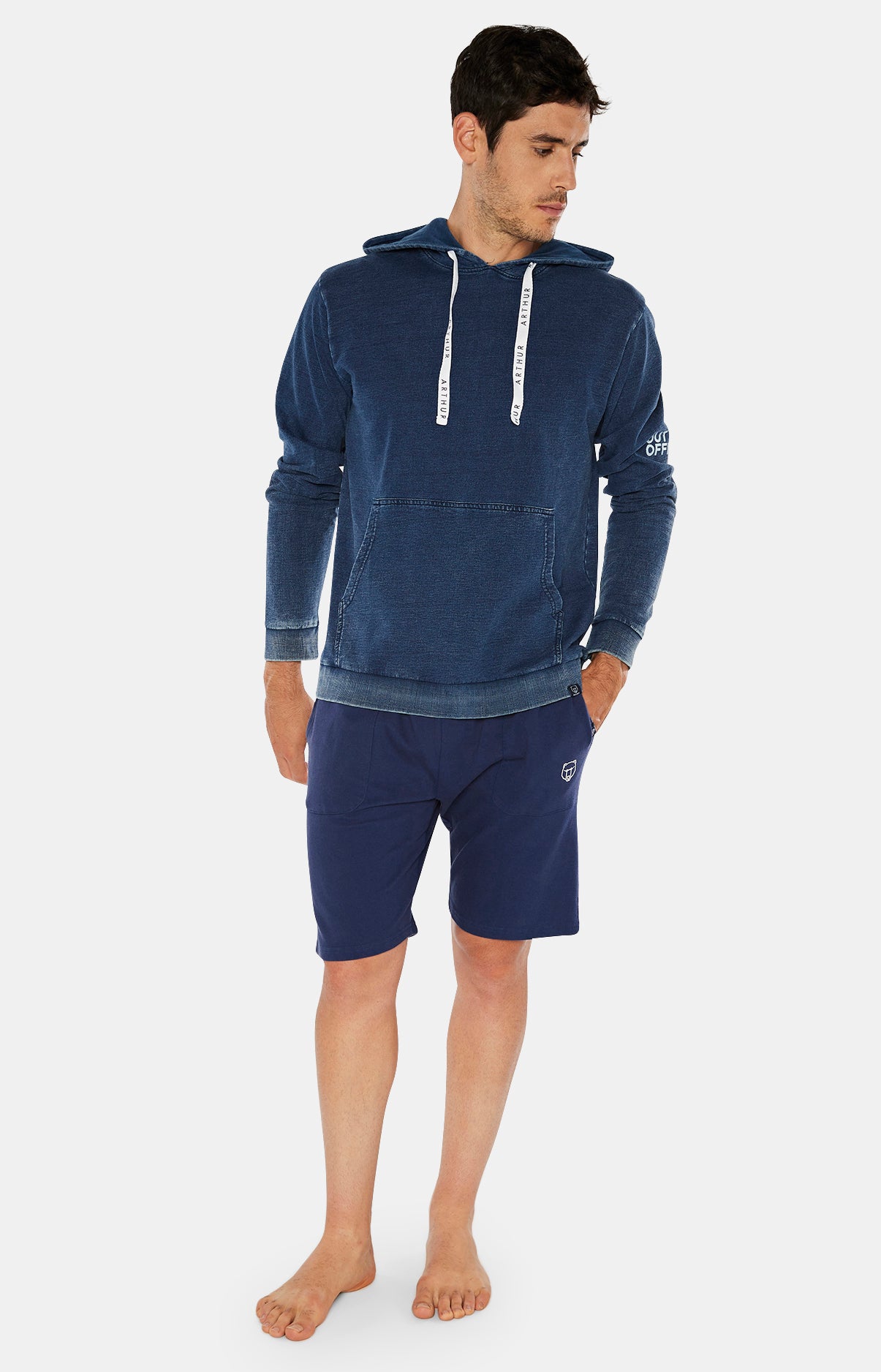 Short Homme Uni Marine 12