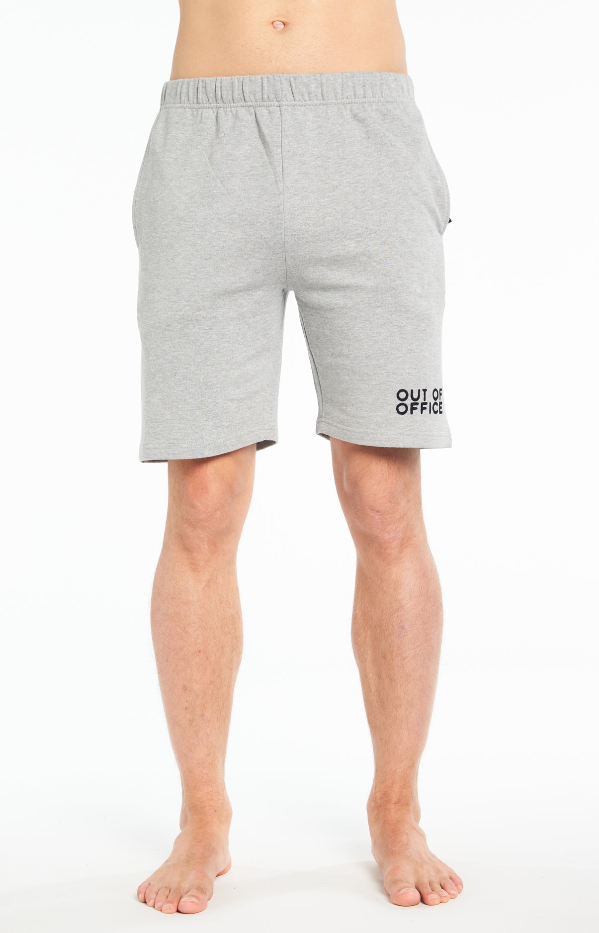 Short Homme Uni Gris 2