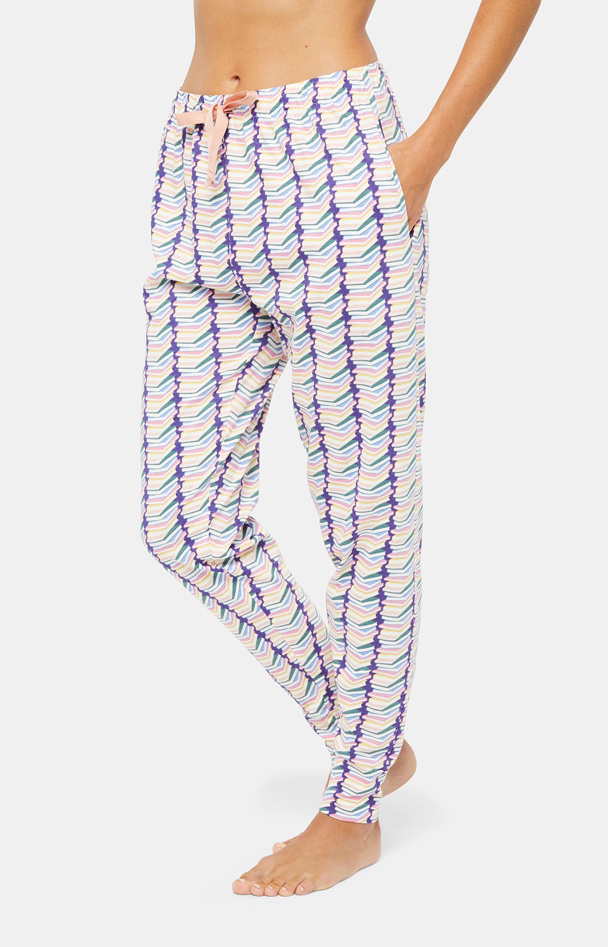 Pyjama long Femme Bouquins Rose 5