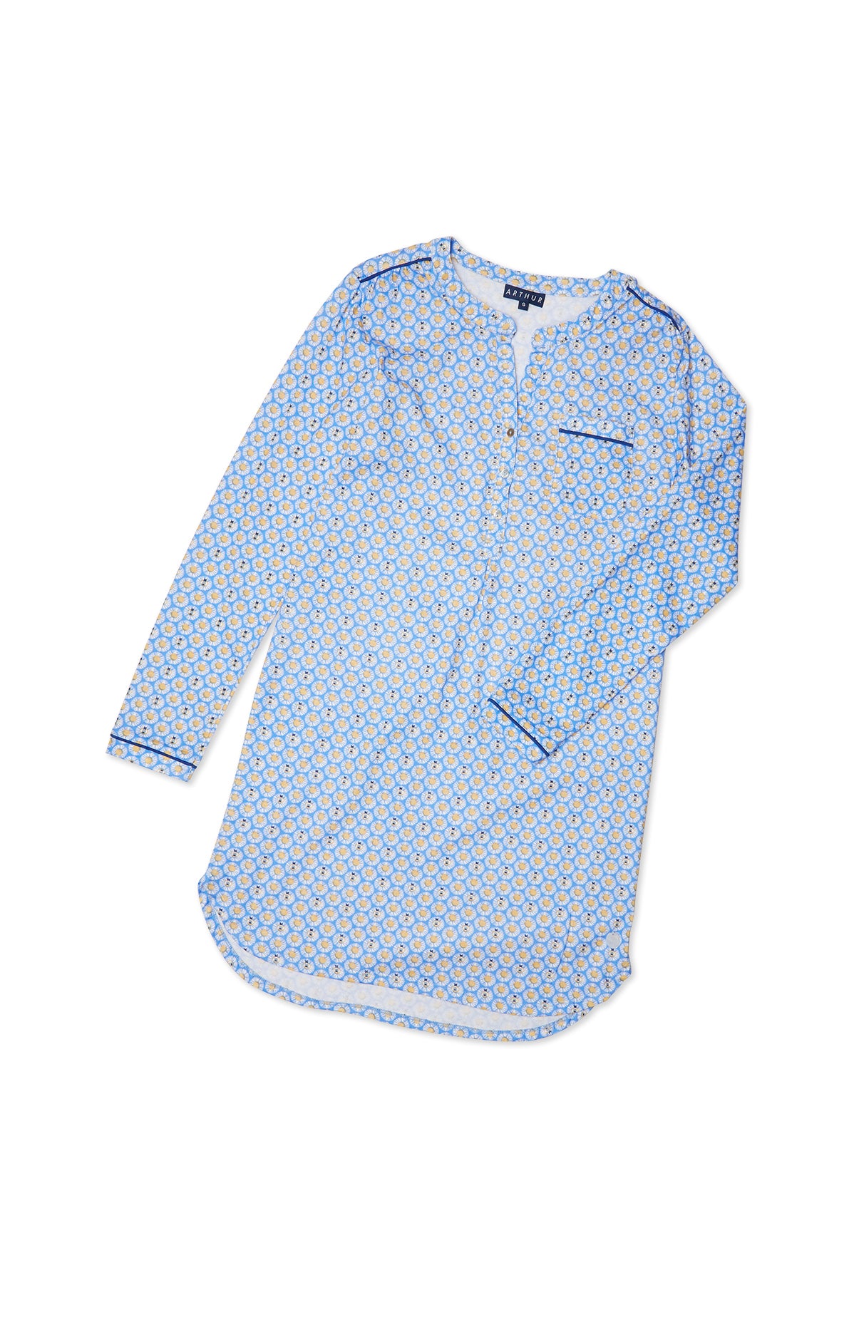 Chemise de nuit Femme Paquerette Bleu 3