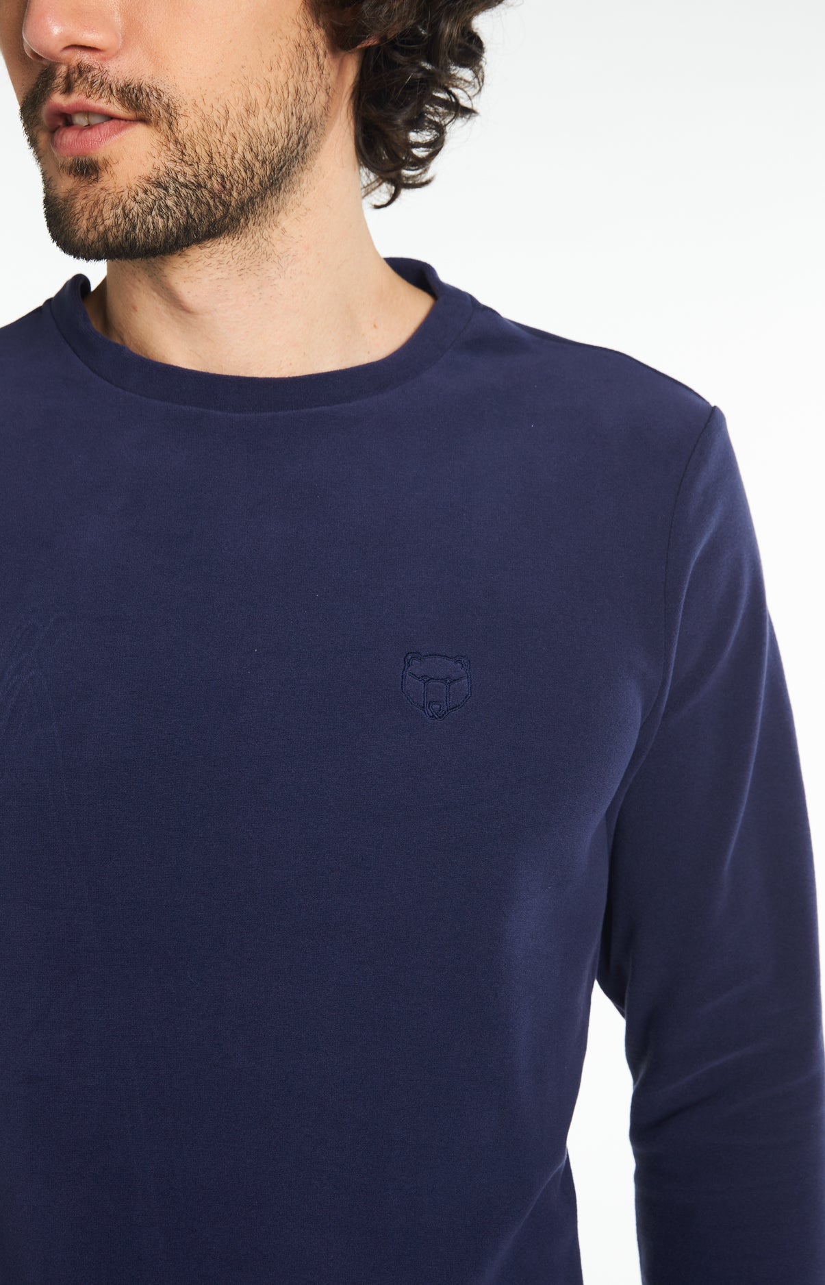 Pyjama long Homme Polaire Benjamin Marine 2