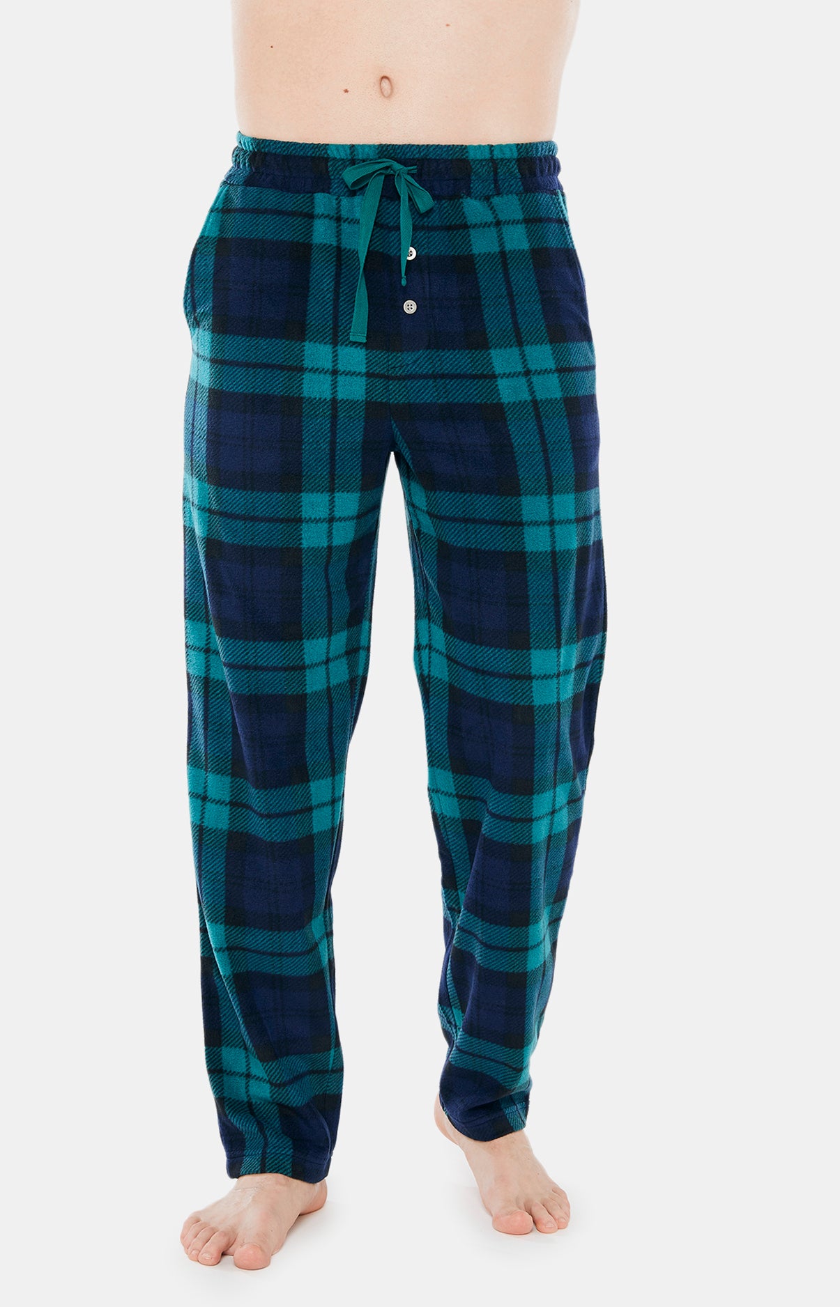 Pyjama long Homme Polaire Bill Noir et Vert 5