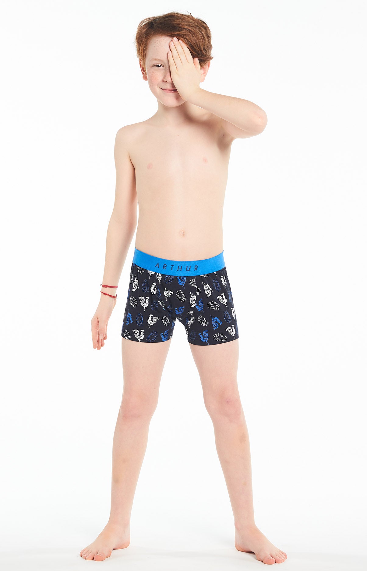 Boxer Enfant Coq Noir 1