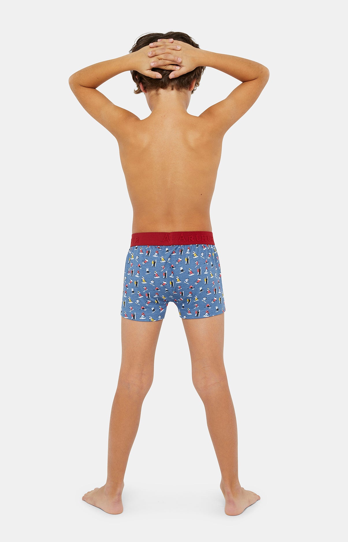 Boxer Enfant Ski Bleu 4