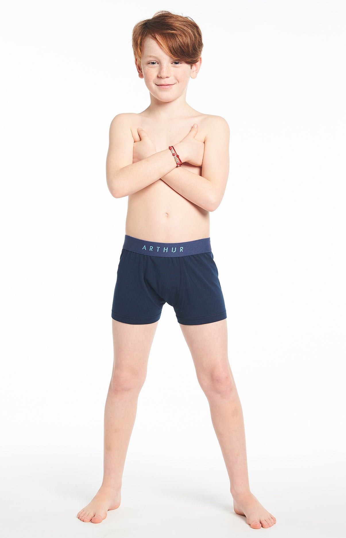 Boxer Enfant Uni Marine 6