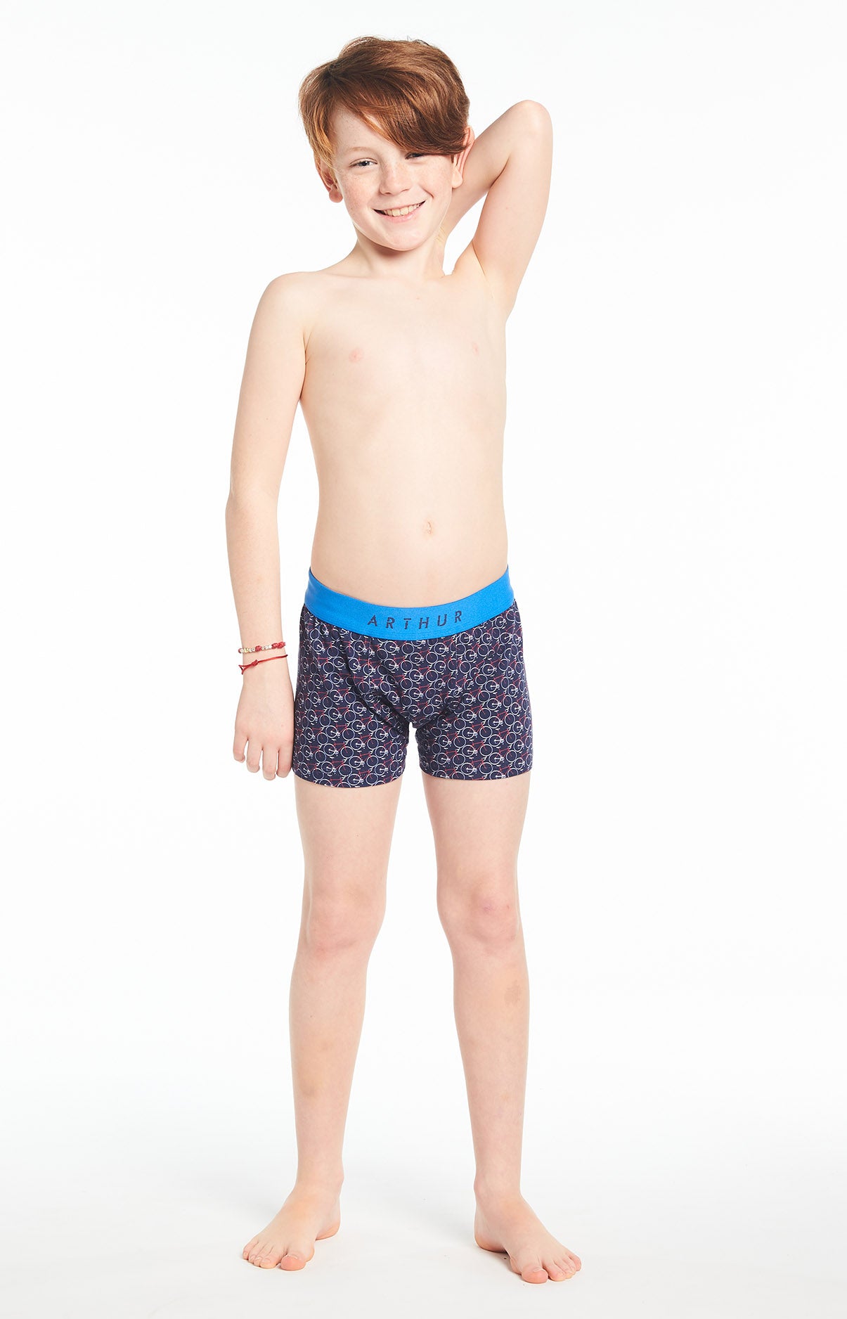 Boxer Enfant Vélo Marine 2