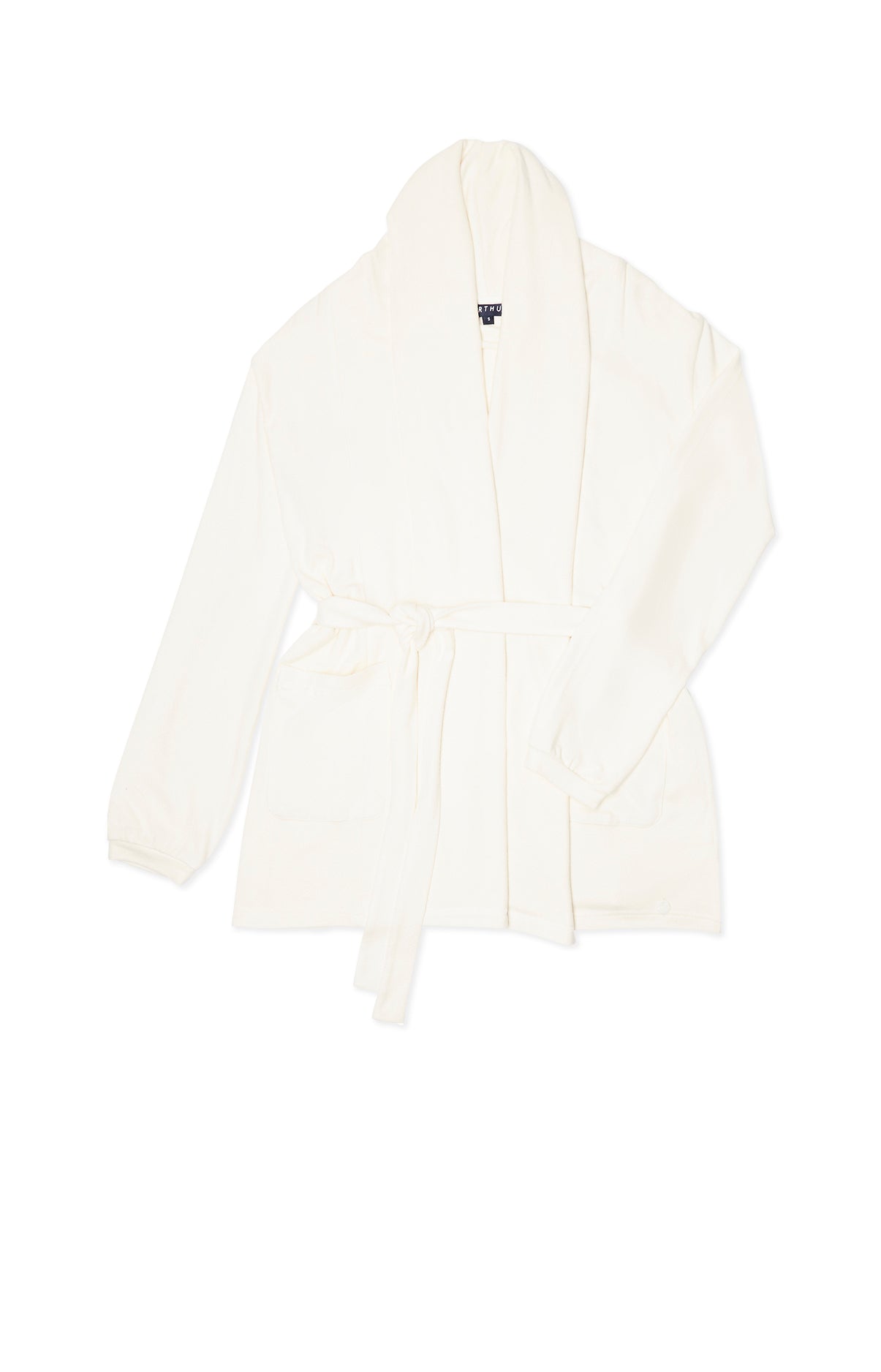 Peignoir Uni Femme Blanc et Ivoire 3