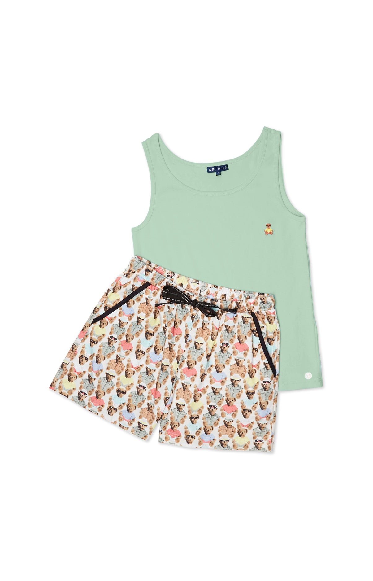Pyjama court Femme Teddy Multicolore 3