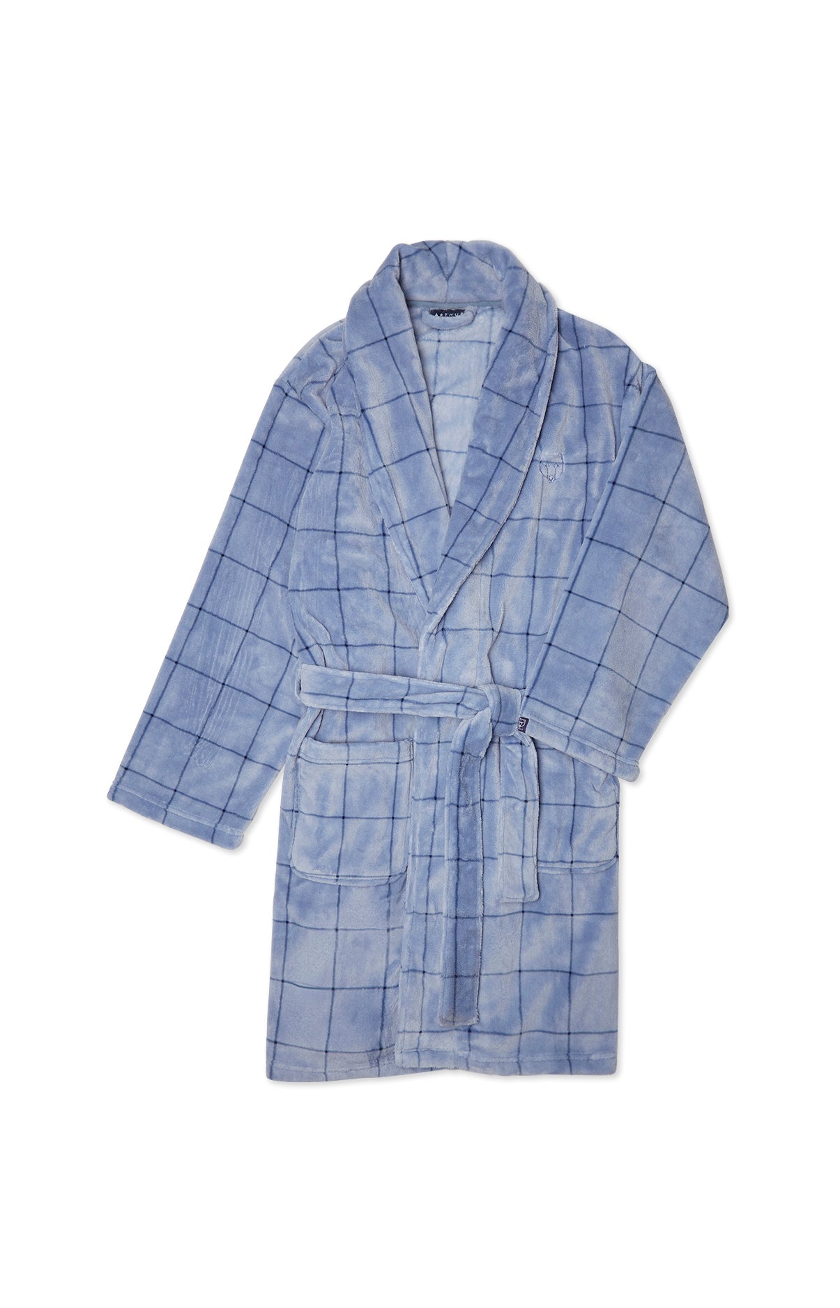 Robe de chambre Homme Carreaux Bleu 3