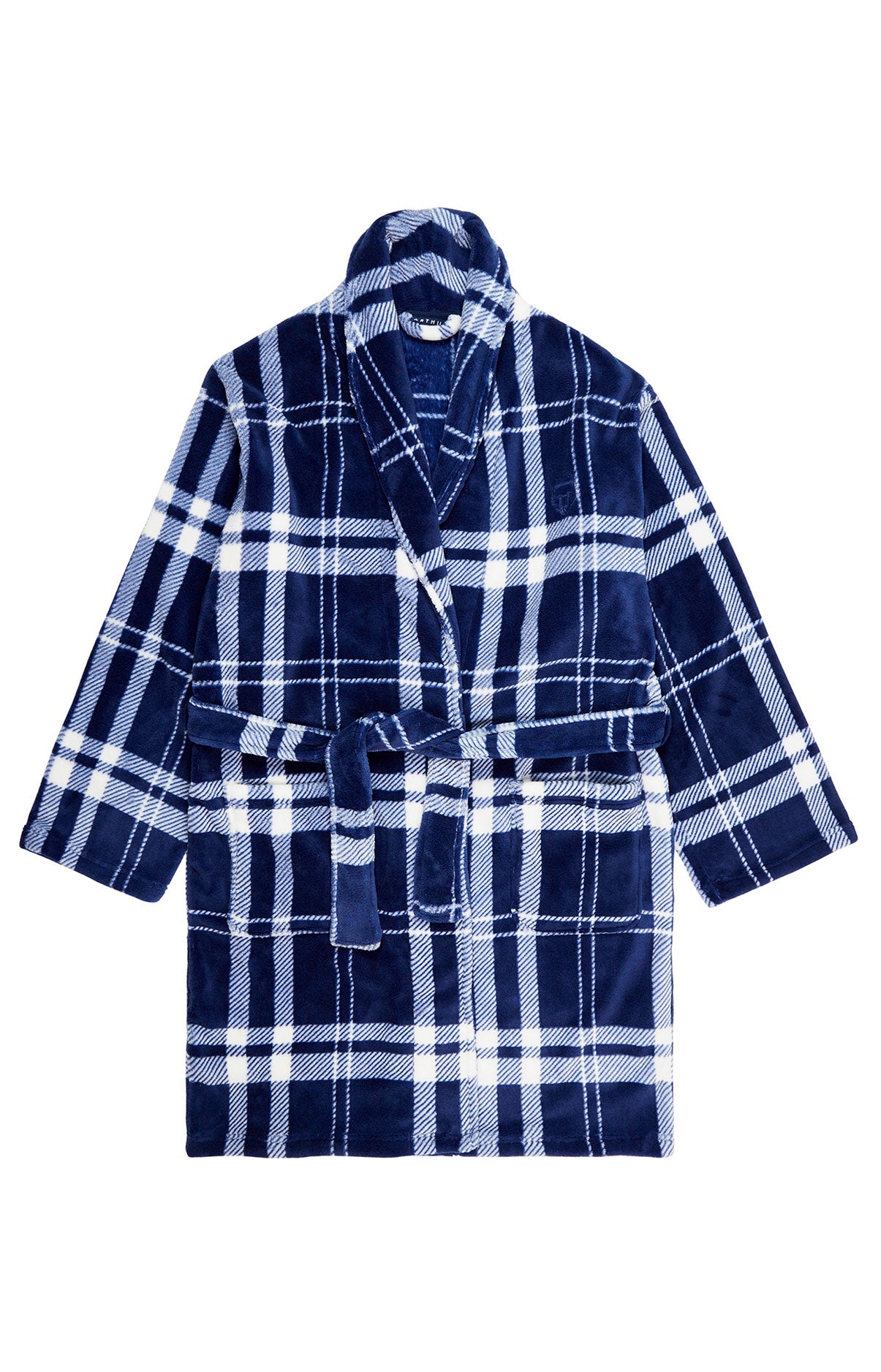 Robe de chambre Homme Polaire Big Carreaux Marine 5