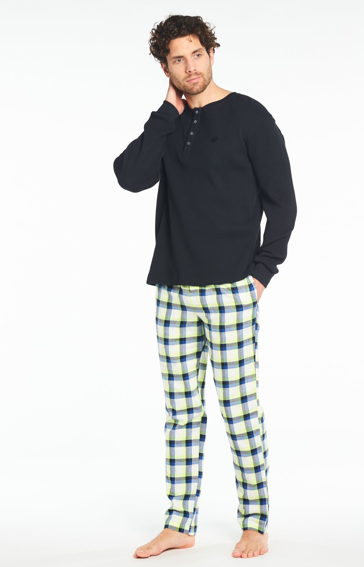 Tee-shirt Homme Uni Noir 10