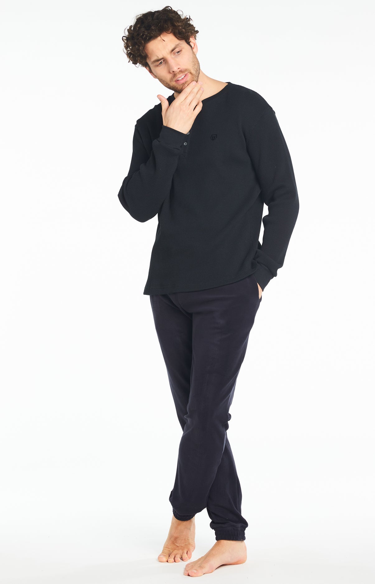 Tee-shirt Homme Uni Noir 11