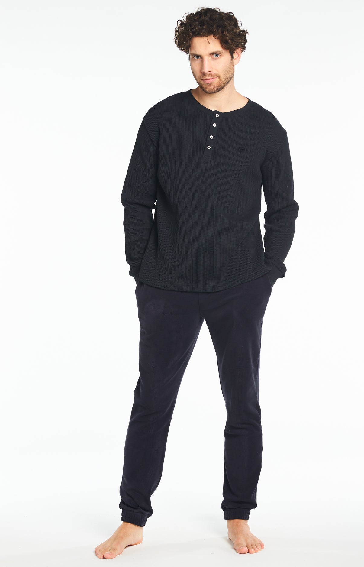 Tee-shirt Homme Uni Noir 5