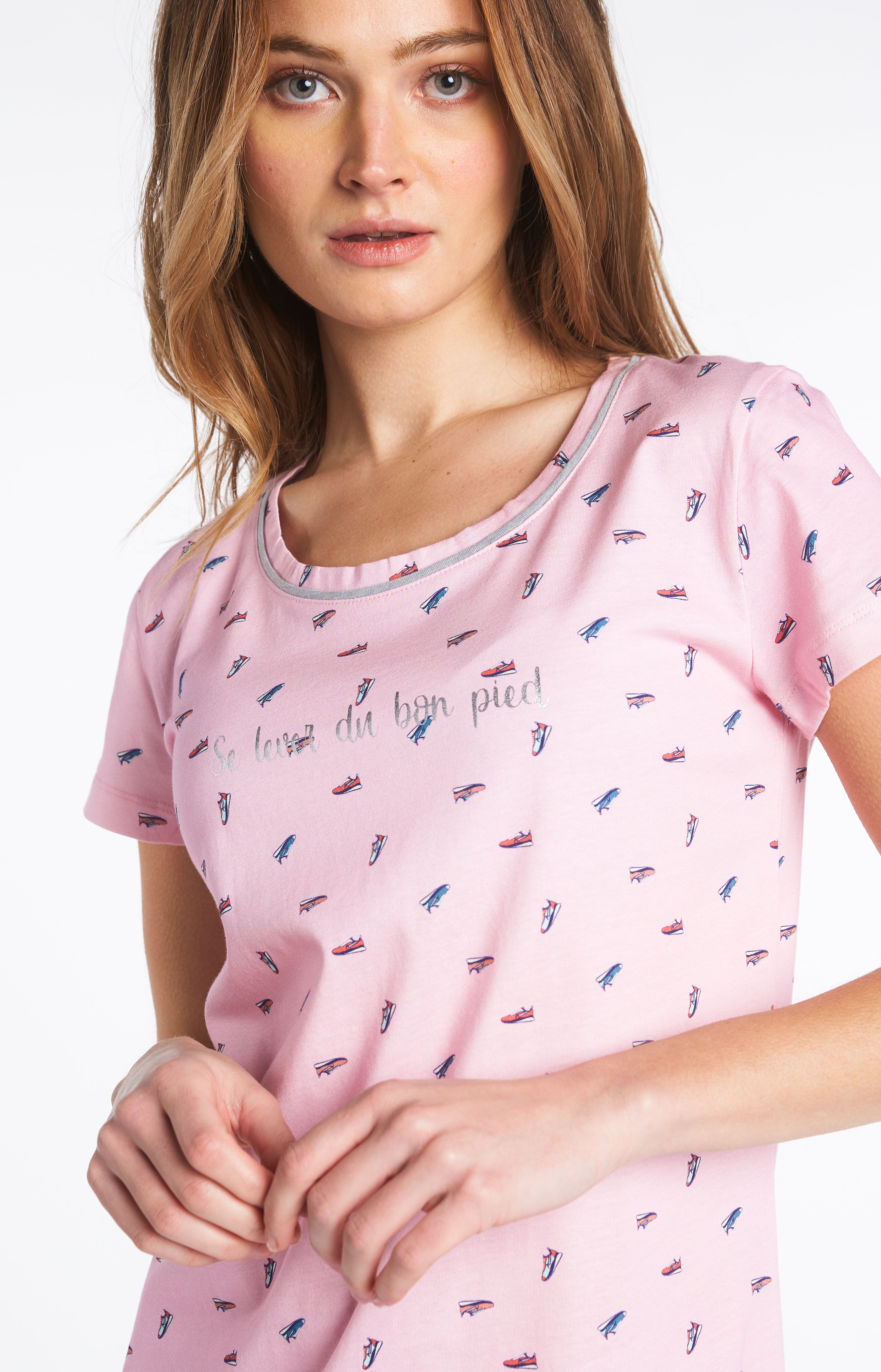 Chemise de nuit Femme Sneakers Rose 4