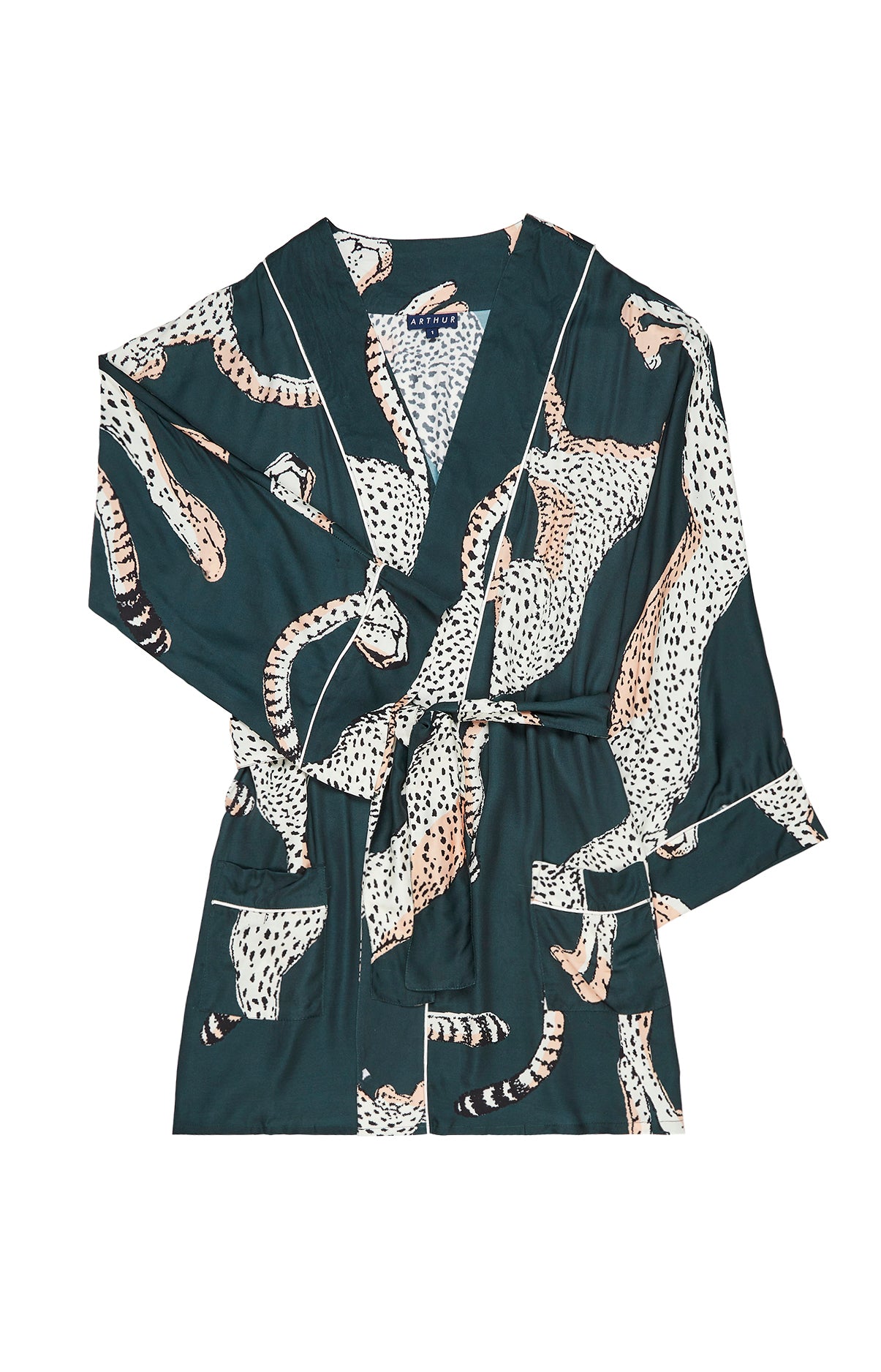Kimono Femme Guépard Vert 3
