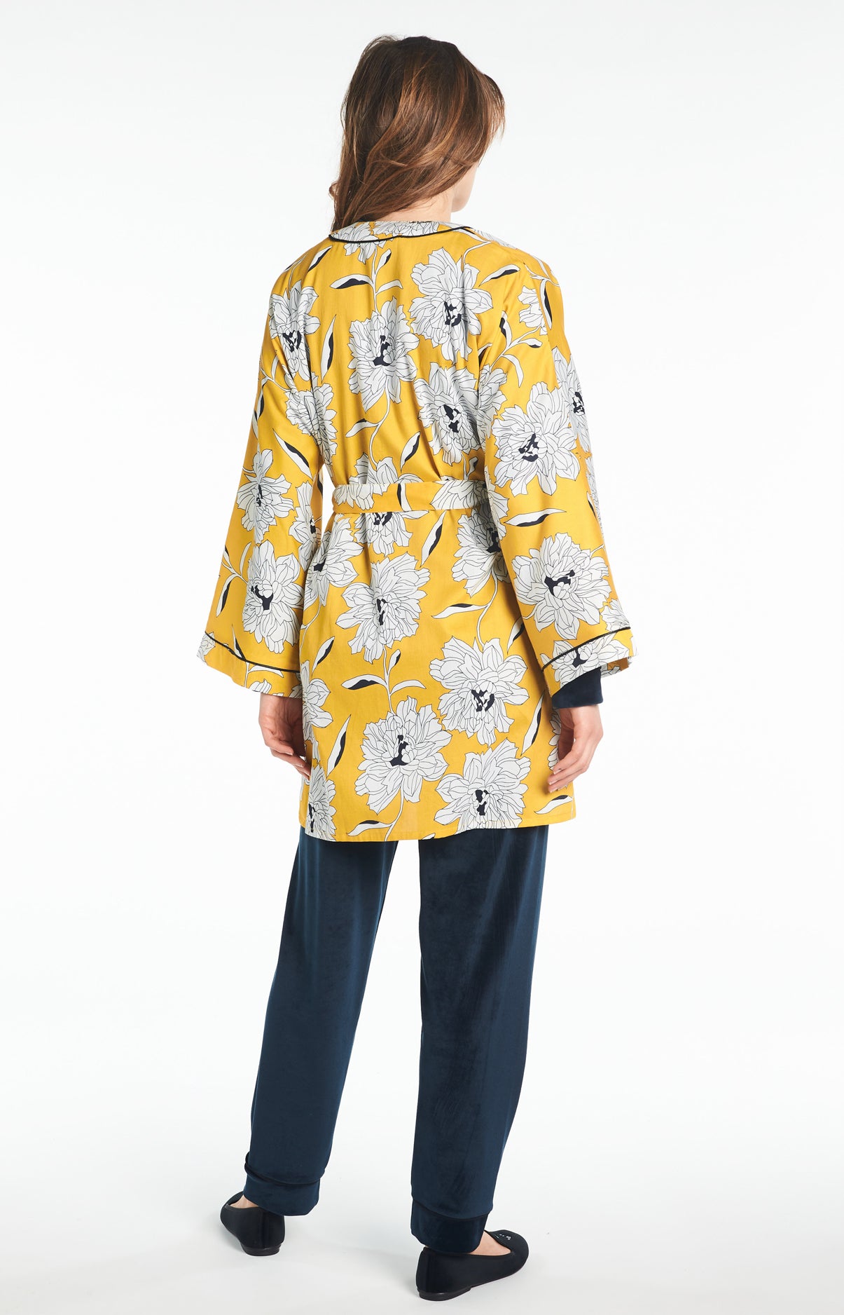 Kimono Femme Simone Jaune 5