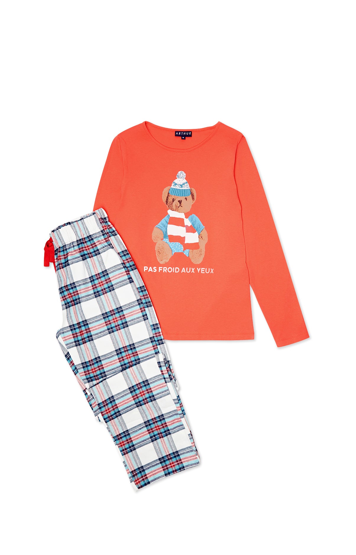 Pyjama long Enfant Pas Froid Aux Yeux Blanc et Ivoire 3