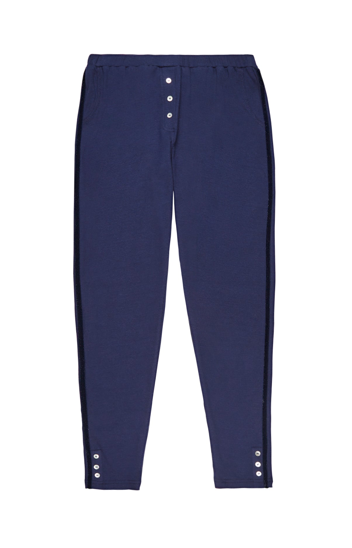 Legg Femme Coton Marine 4