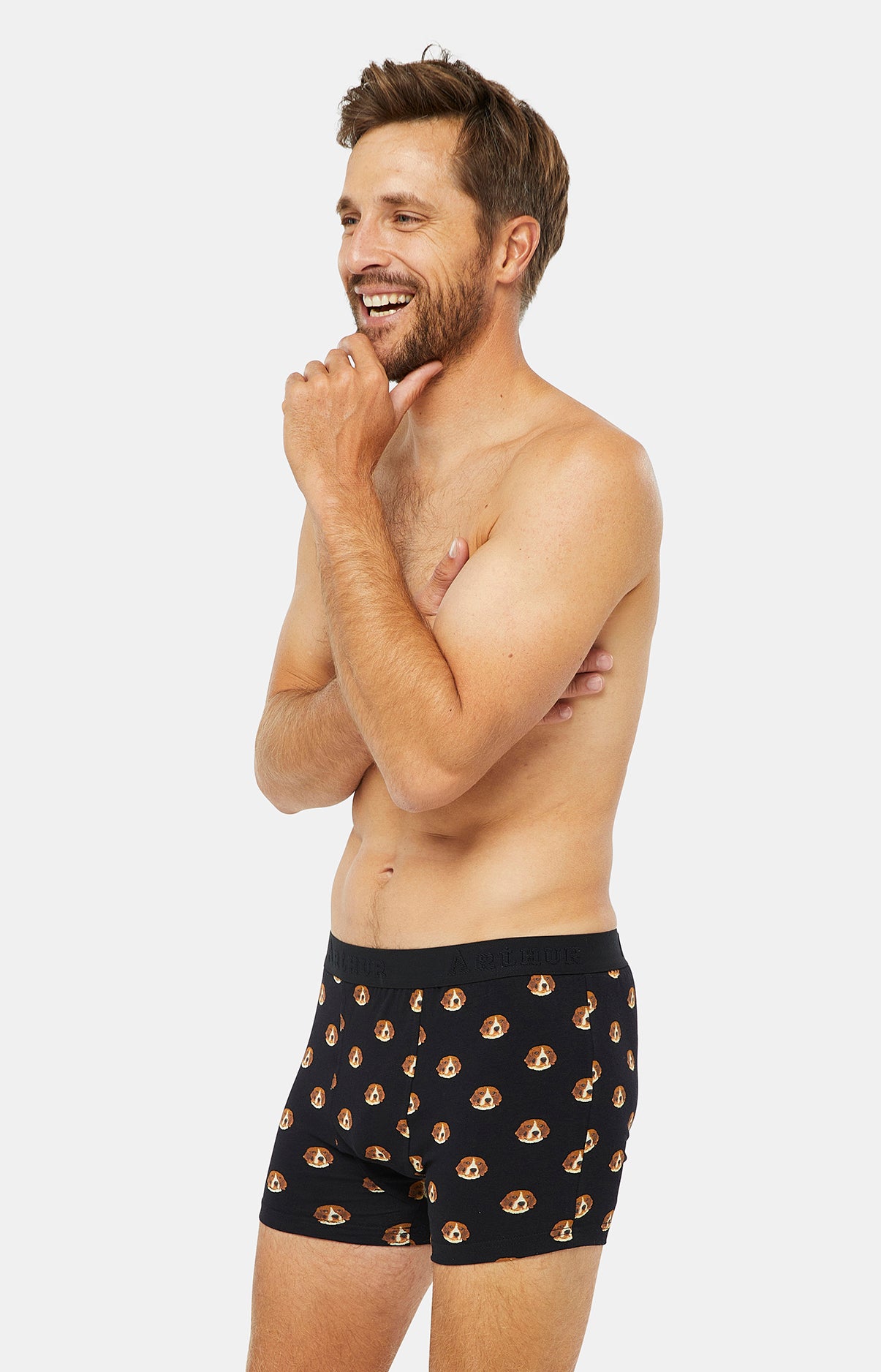 Boxer Homme Beagle Noir 9