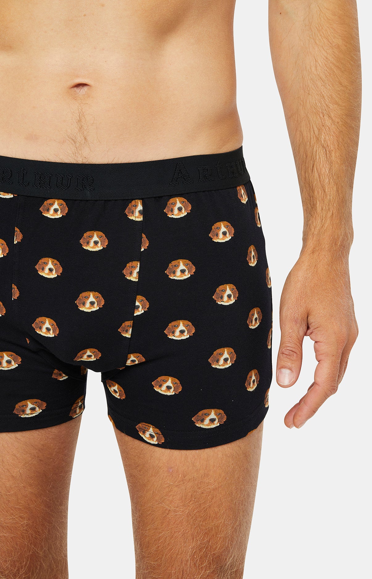 Boxer Homme Beagle Noir 7