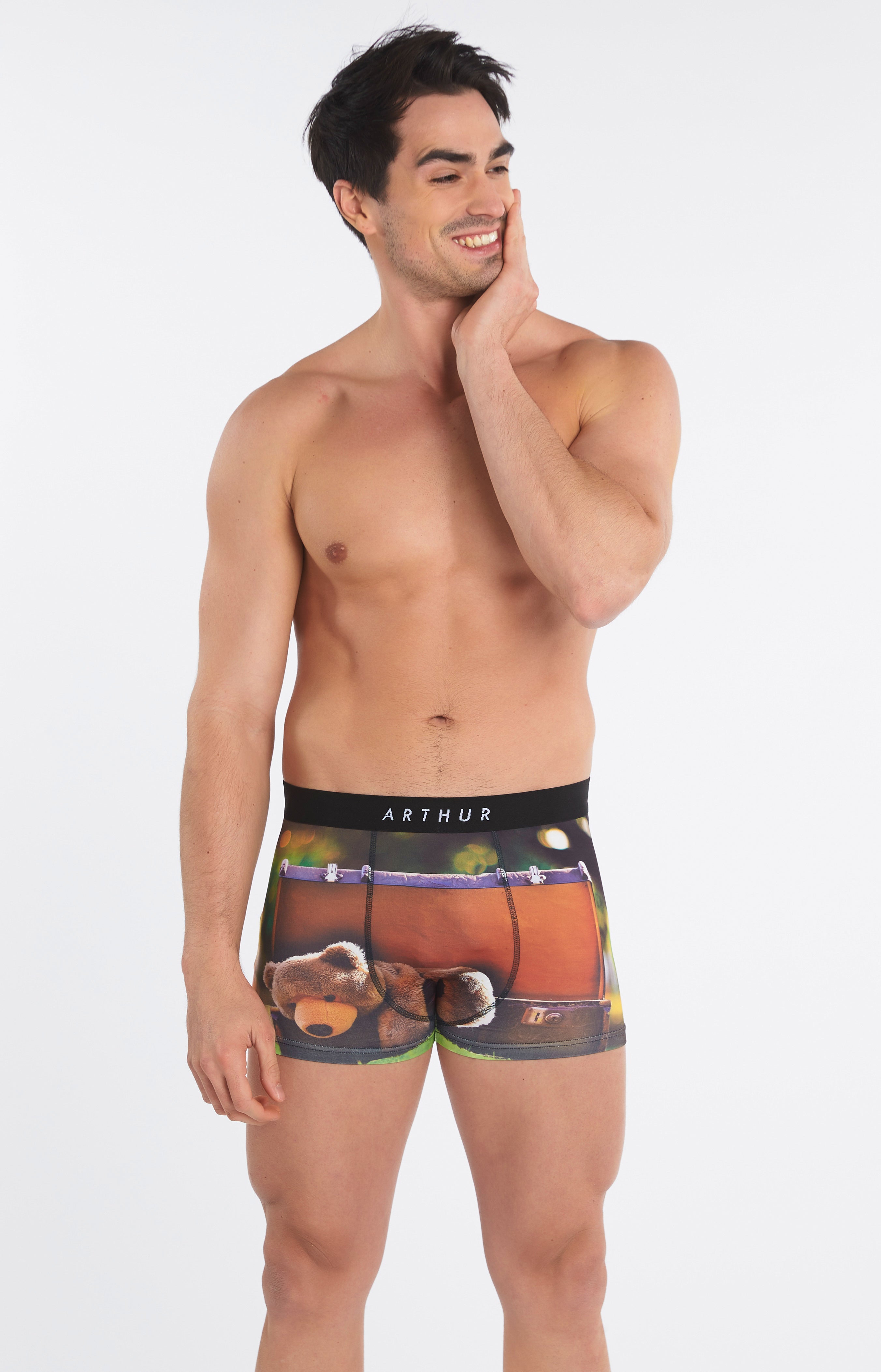 Boxer Homme Big Teddy Beige et Marron 4