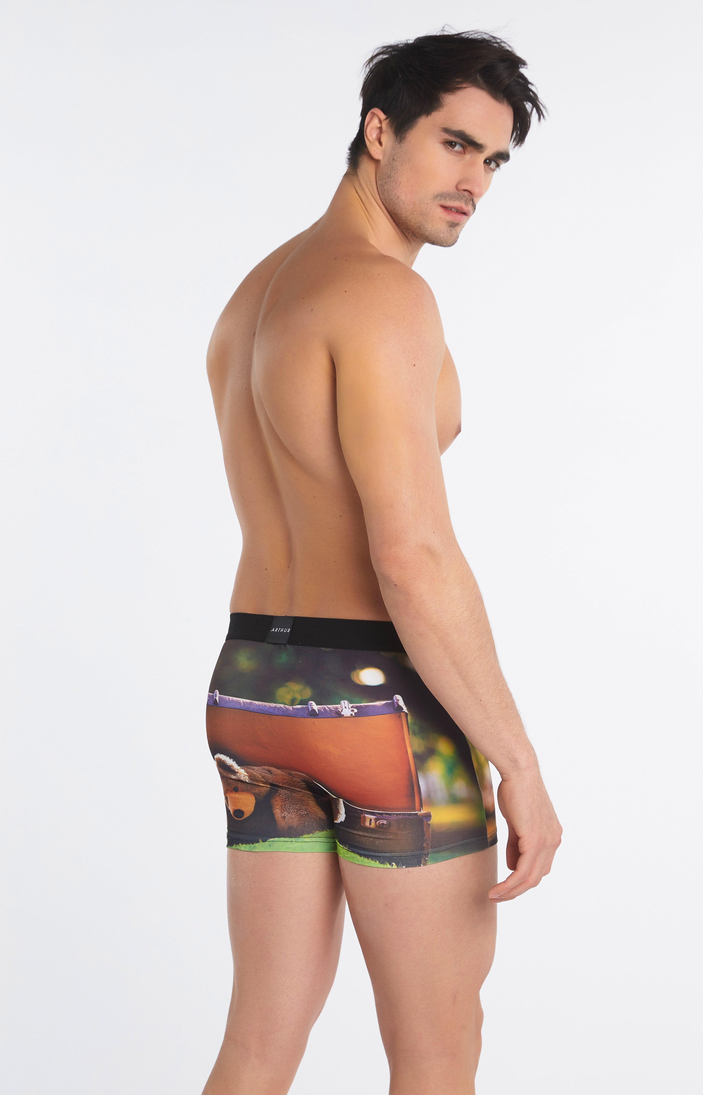 Boxer Homme Big Teddy Beige et Marron 5