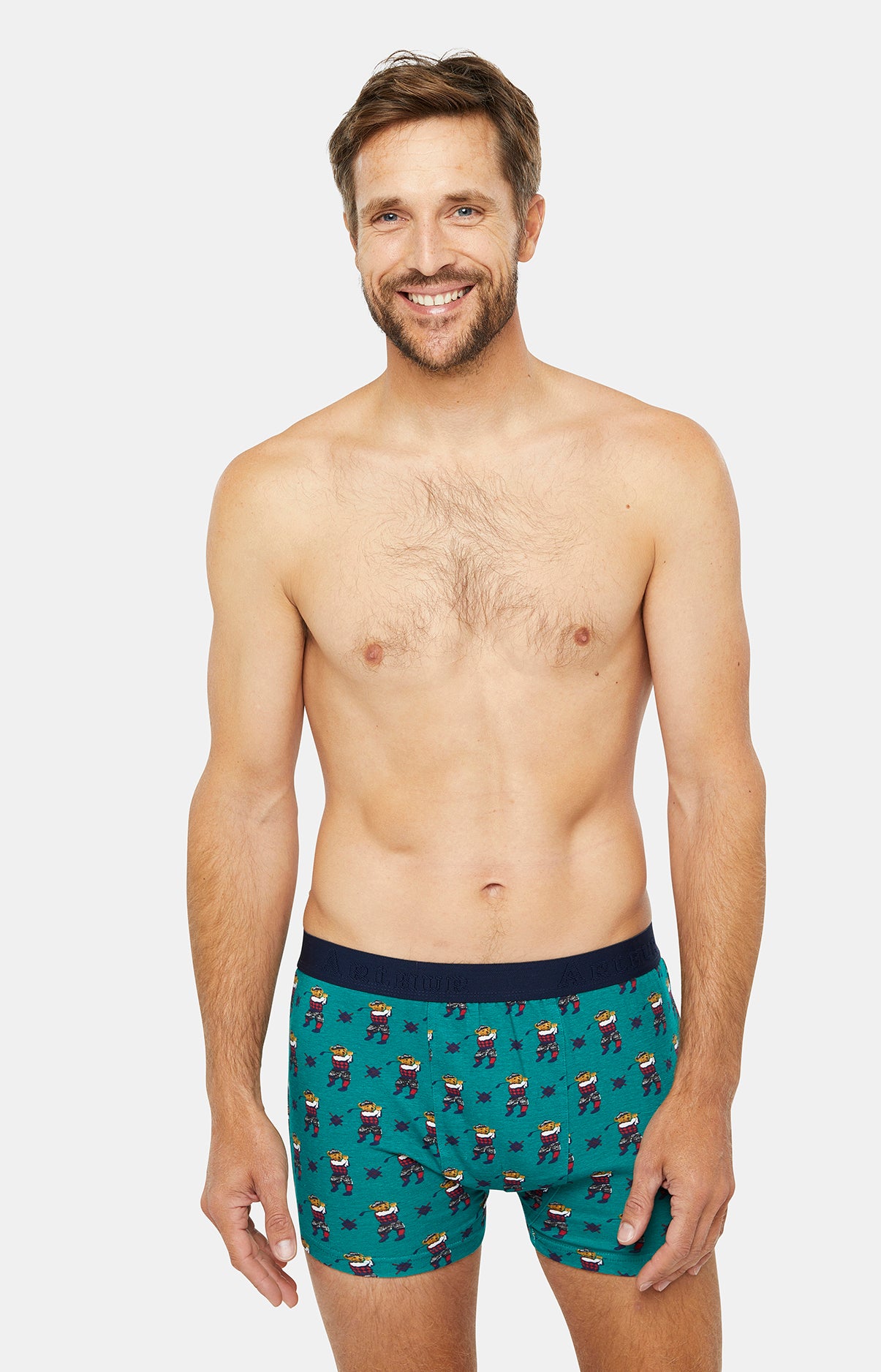 Boxer Homme Ted Wood Vert 1