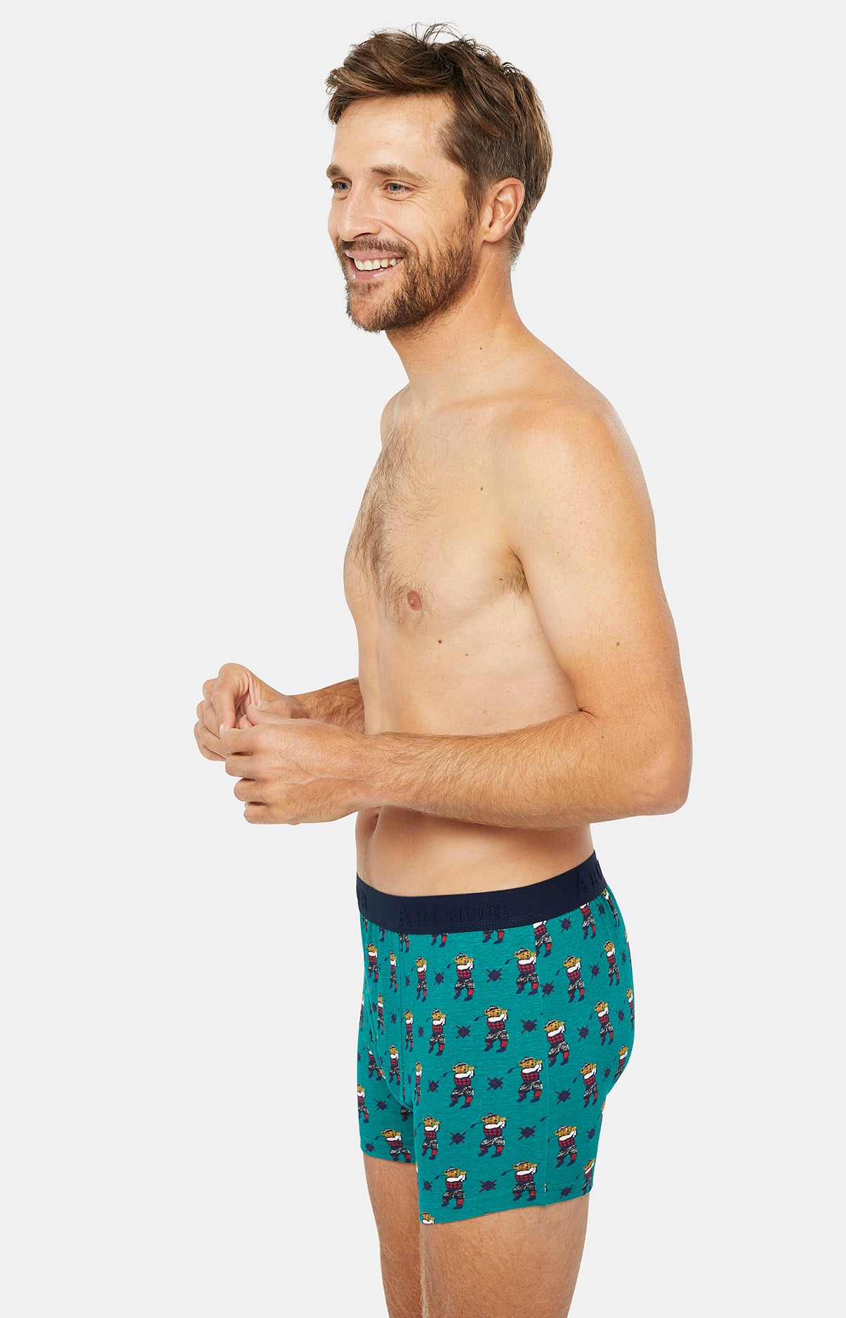 Boxer Homme Ted Wood Vert 5