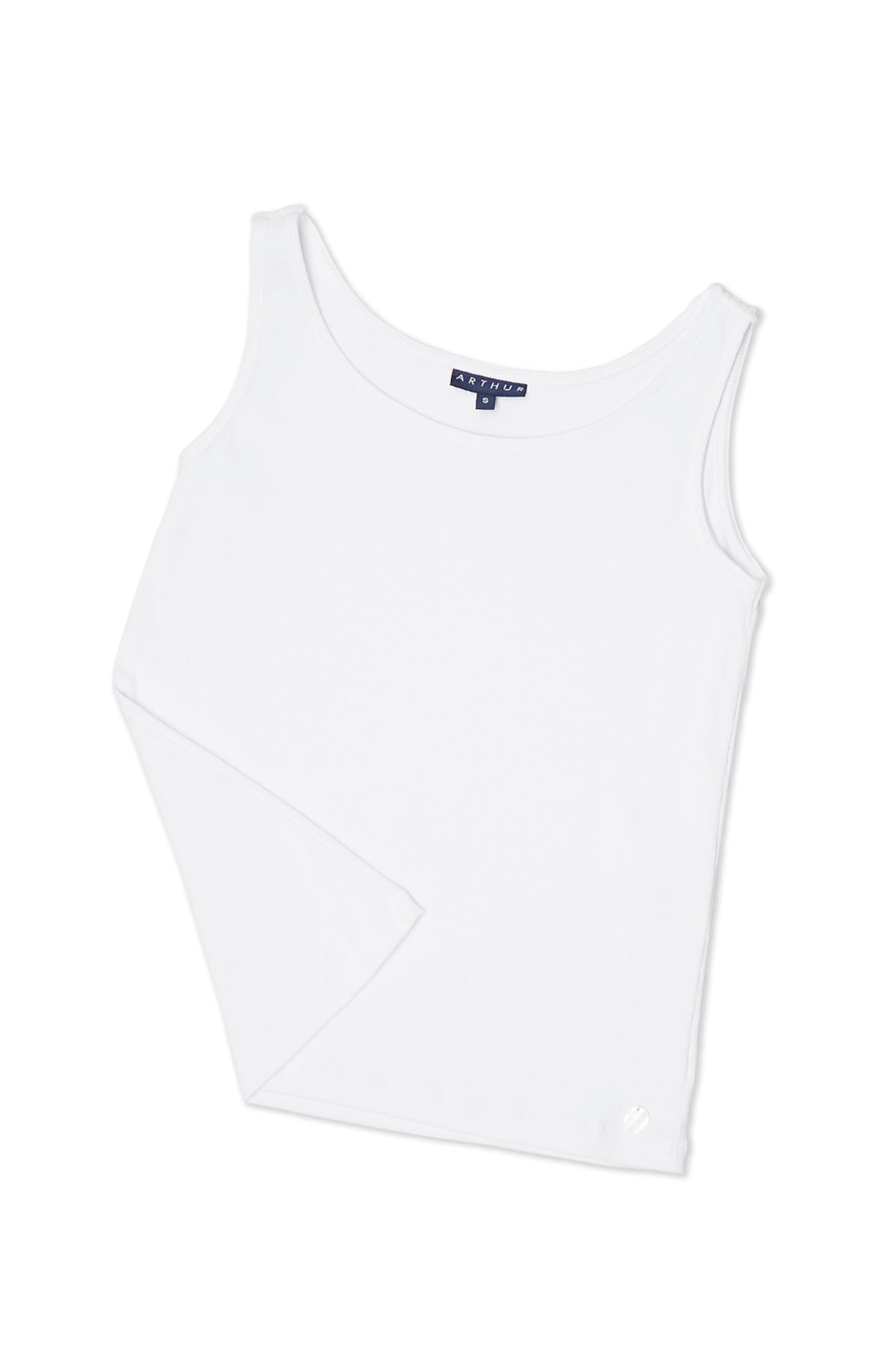 Débardeur Femme uni Blanc et Ivoire 3