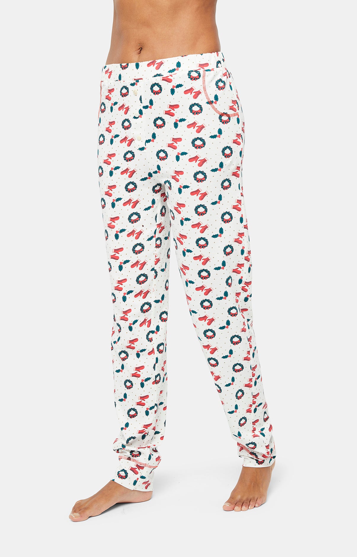 Pyjama long Femme Joyeux sommeil Rouge 6