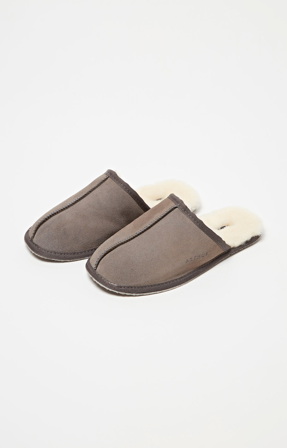 Chaussons Homme Laine Beige et Marron 3
