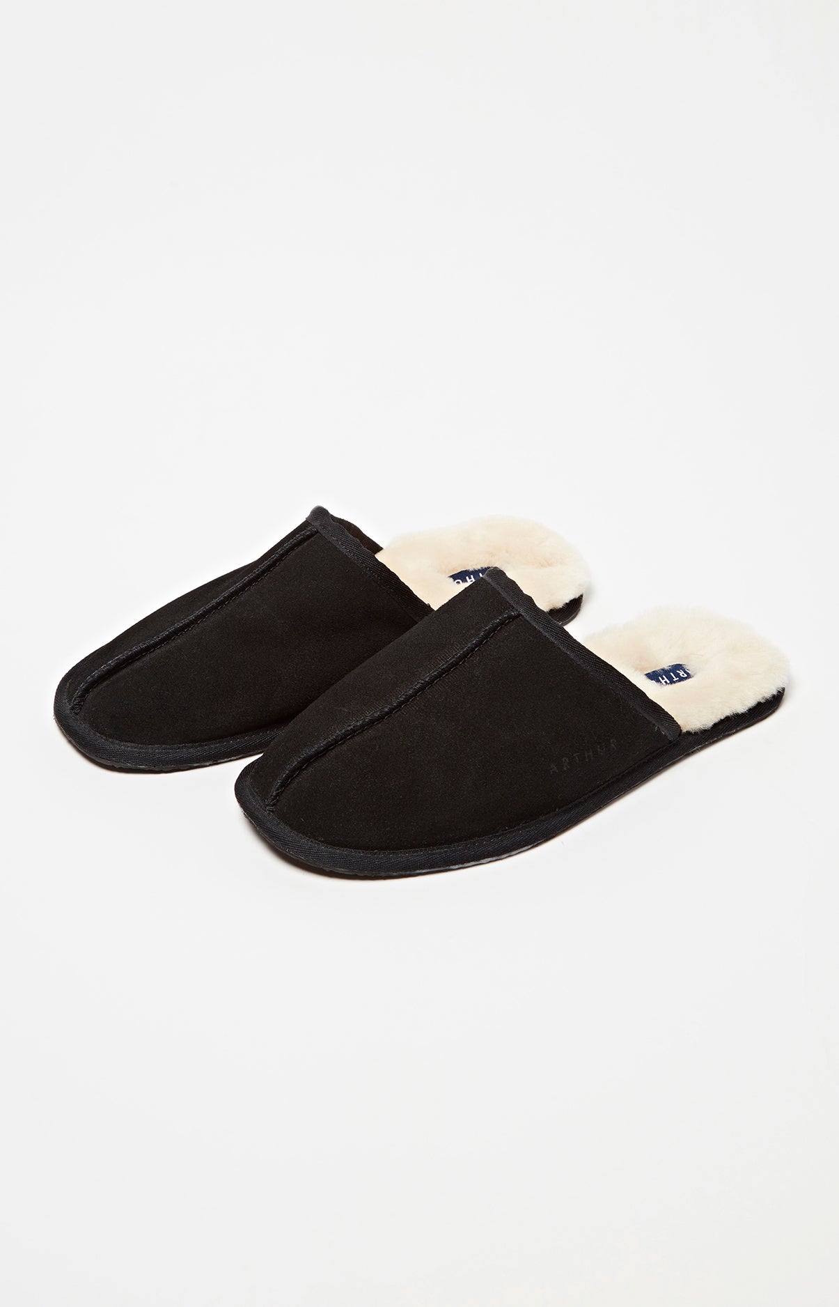 Chaussons Homme Laine Noir 1
