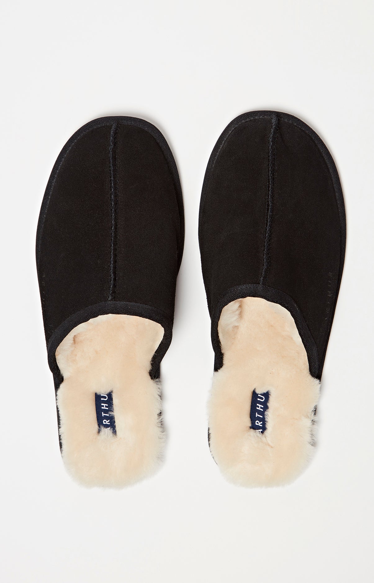 Chaussons Homme Laine Noir 2