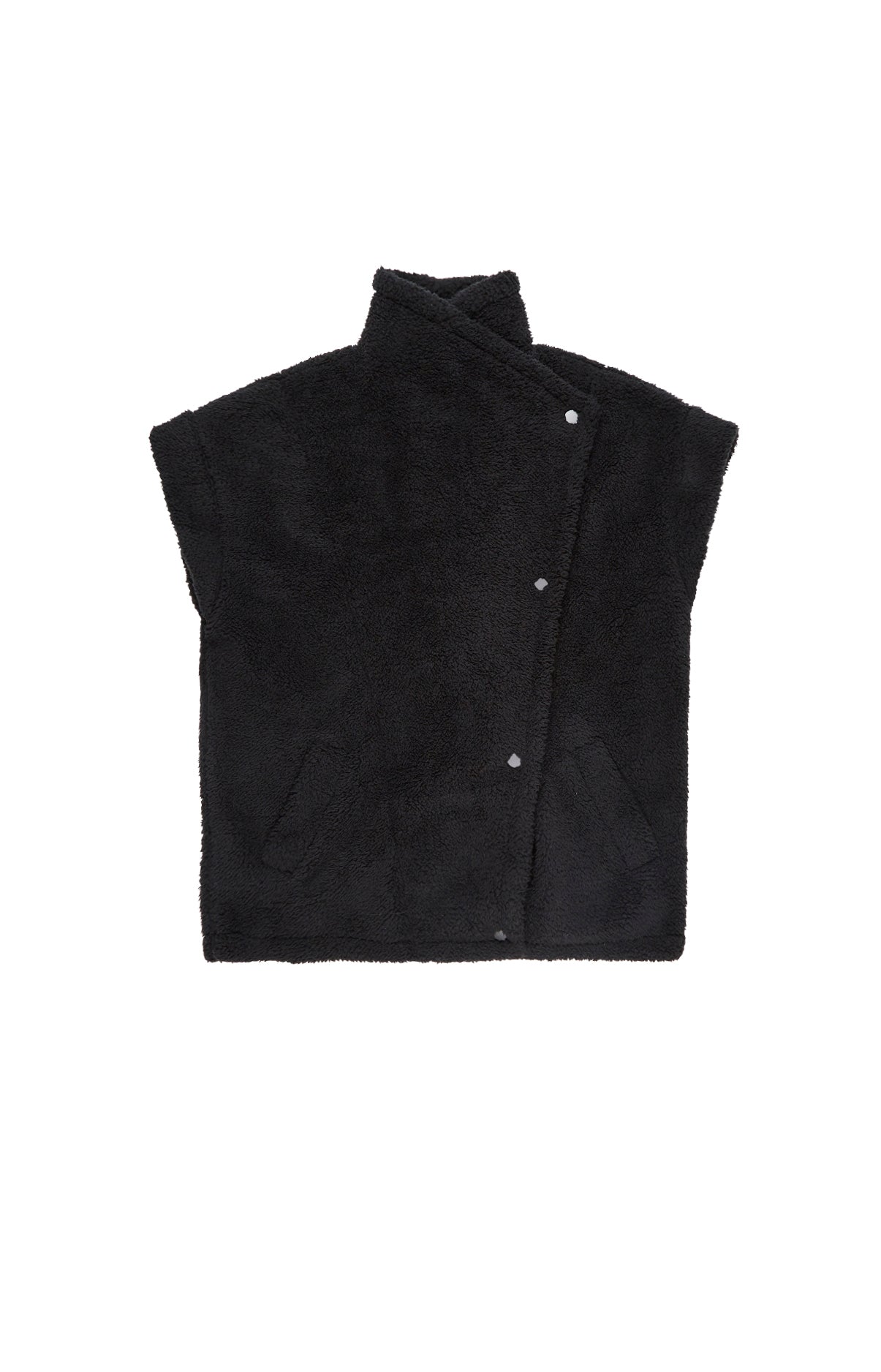 Gilet Femme sans manches Polaire Noir 3
