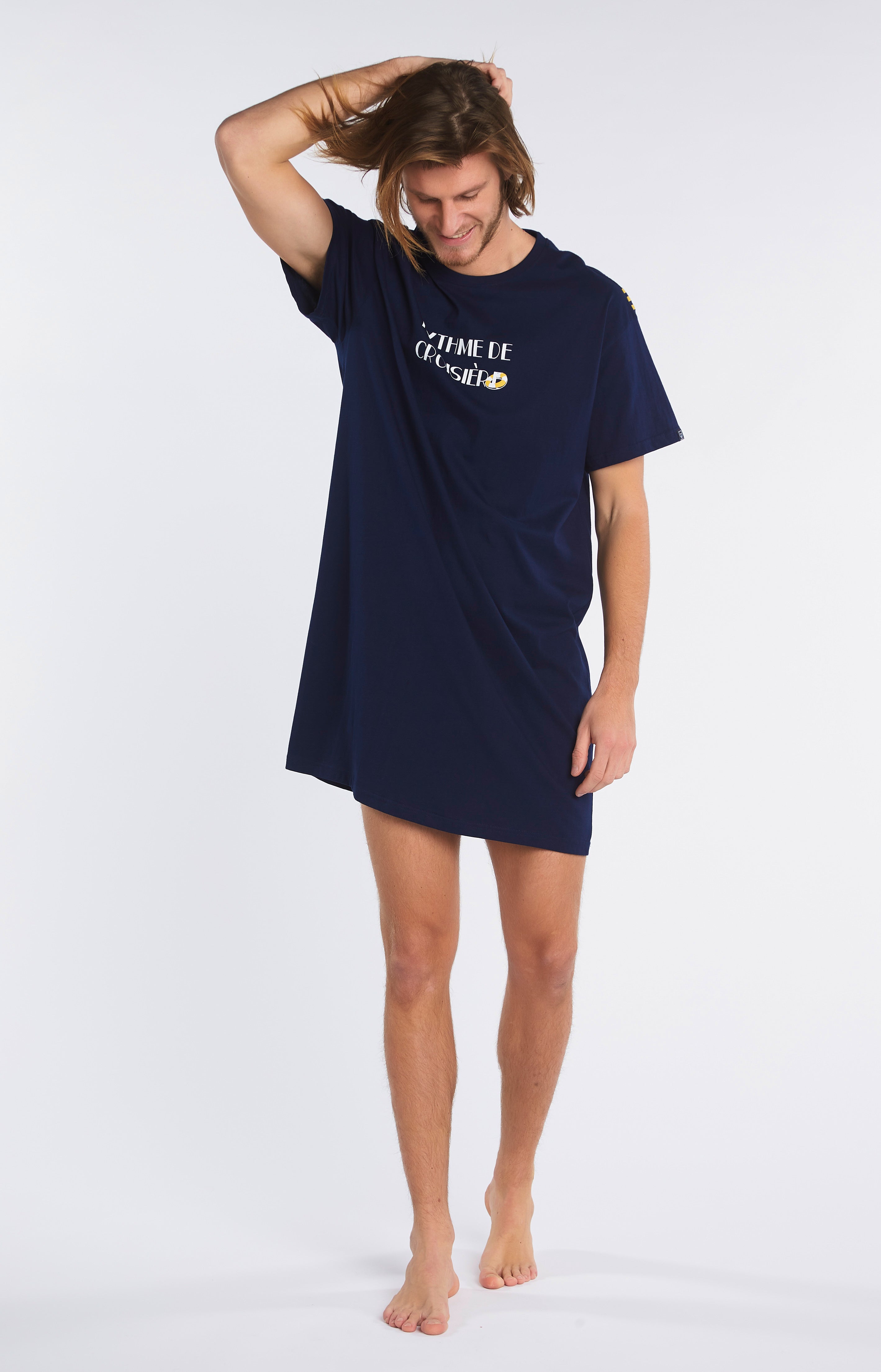 Chemise de nuit Maxi Tee-shirt Homme Bouée Marine 4