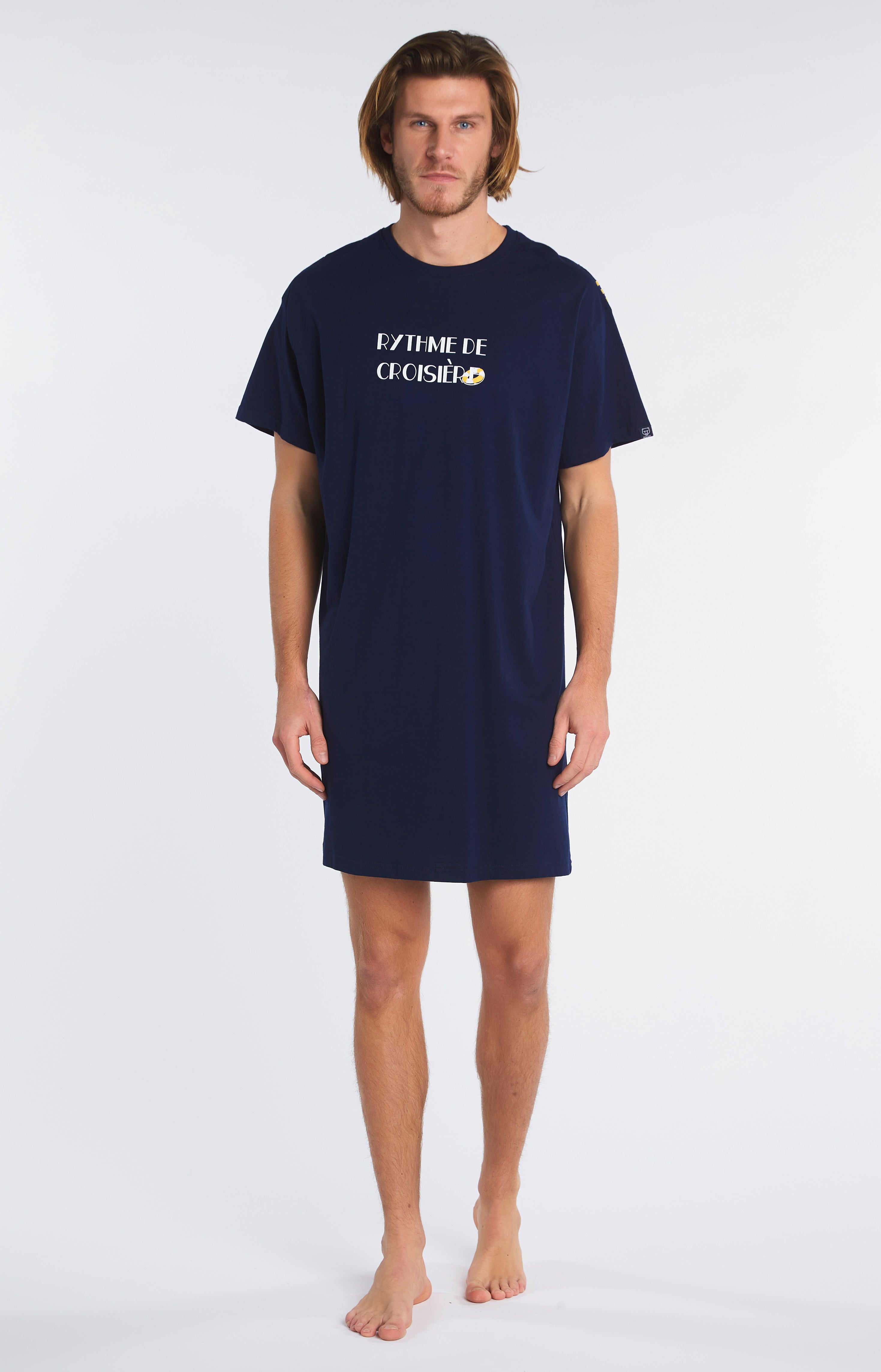 Chemise de nuit Maxi Tee-shirt Homme Bouée Marine 2