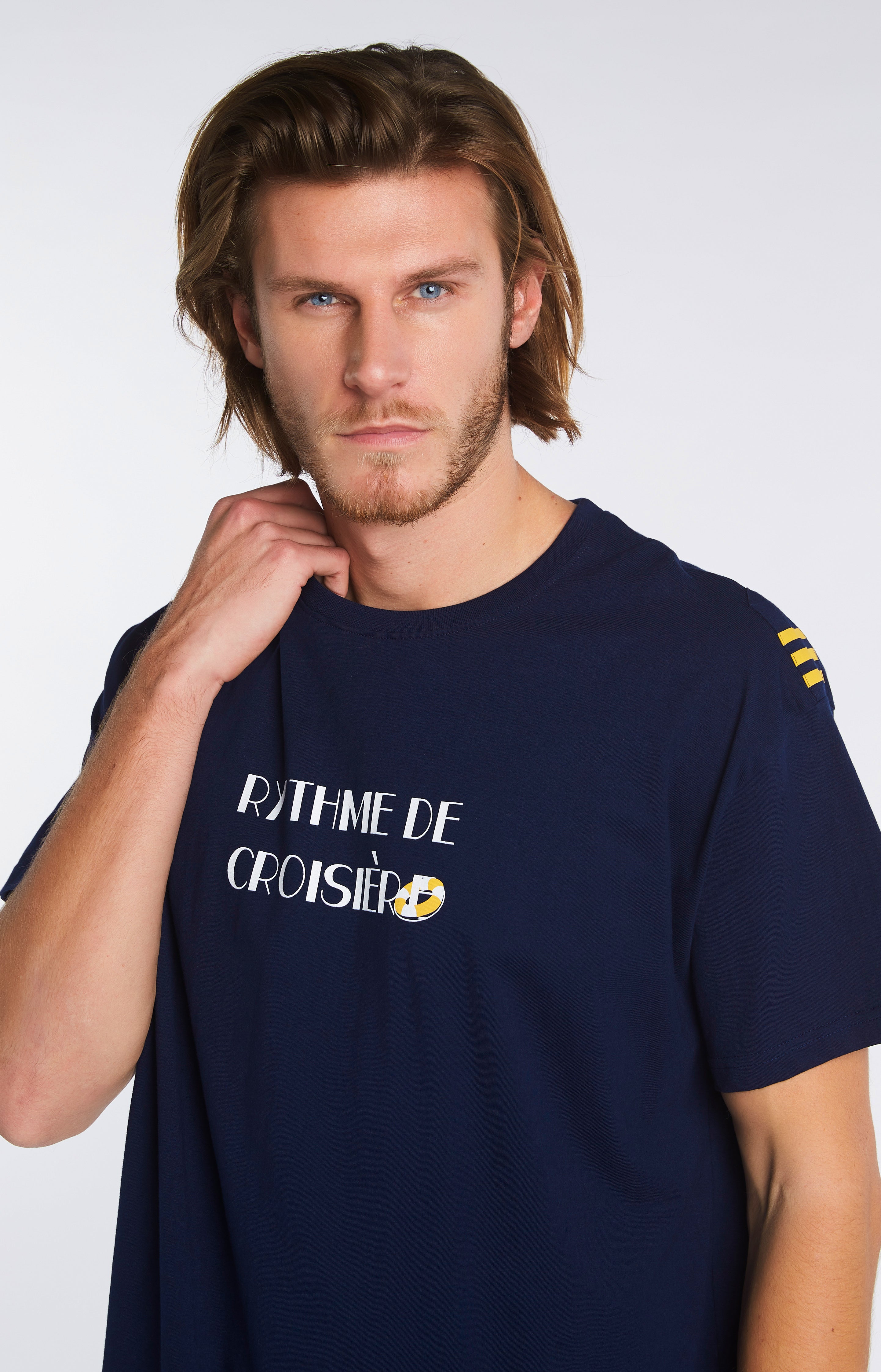 Chemise de nuit Maxi Tee-shirt Homme Bouée Marine 6