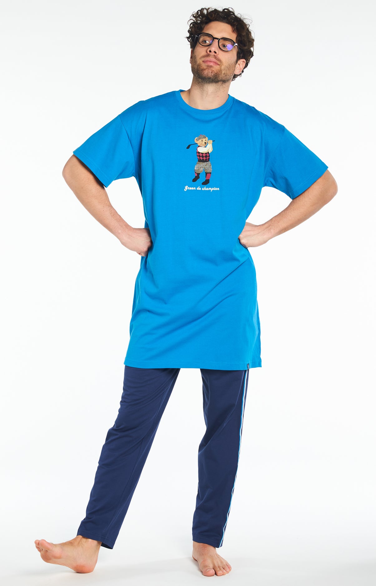 Chemise de nuit Maxi Tee-shirt Homme Green de Champion Bleu 1