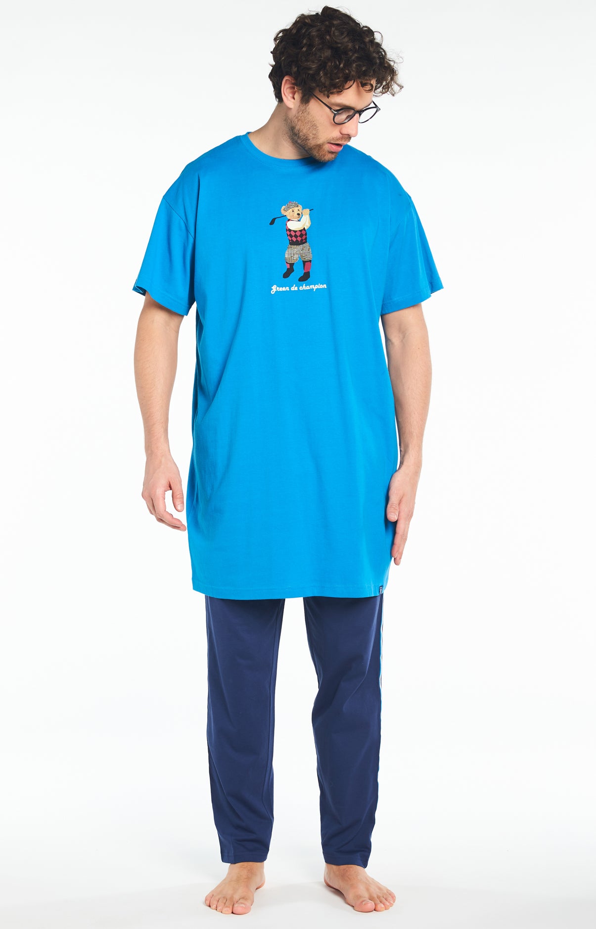 Chemise de nuit Maxi Tee-shirt Homme Green de Champion Bleu 2