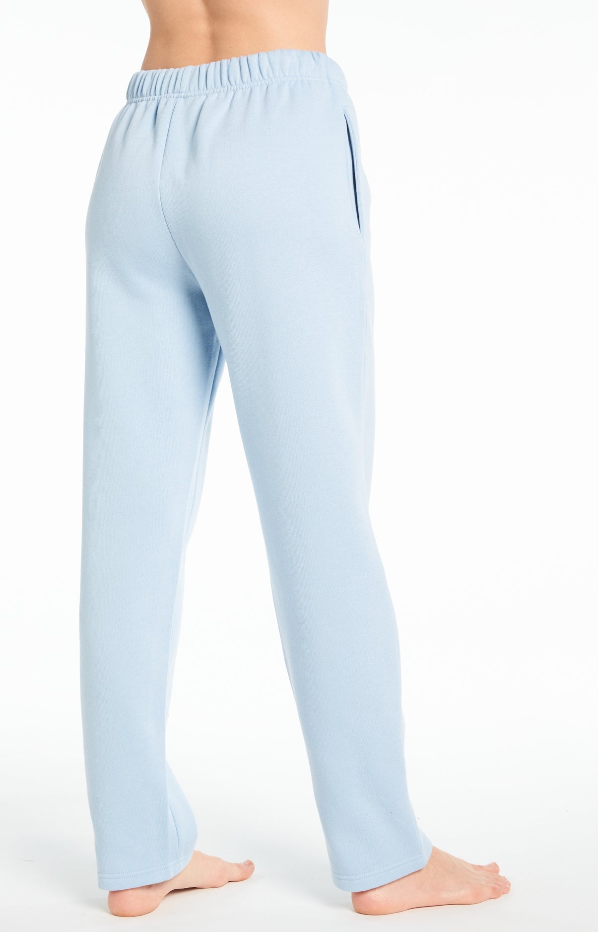 Pantalon Uni Femme Bleu 4